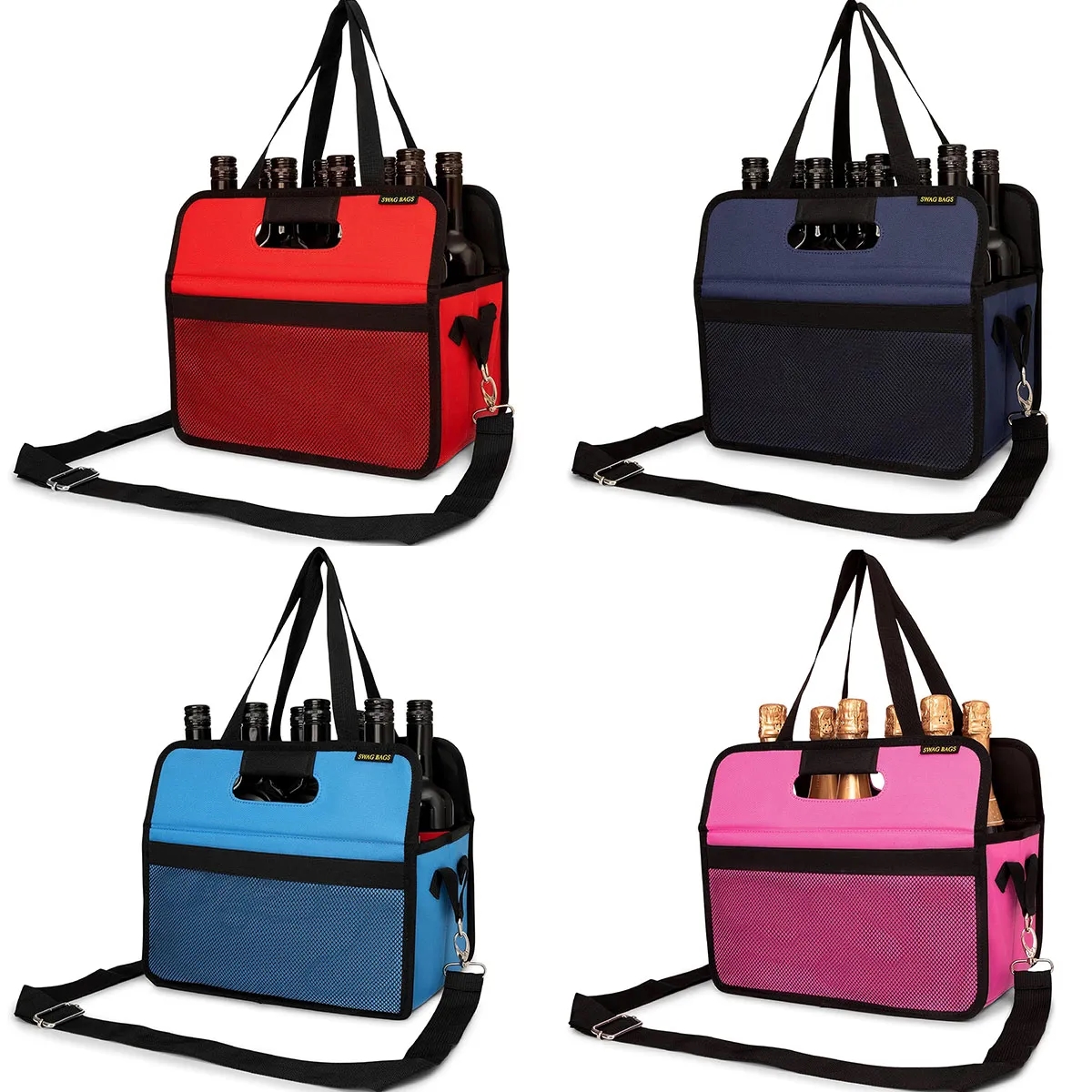 Foldable Multiuse Bottle Carrier Tote Bag 2