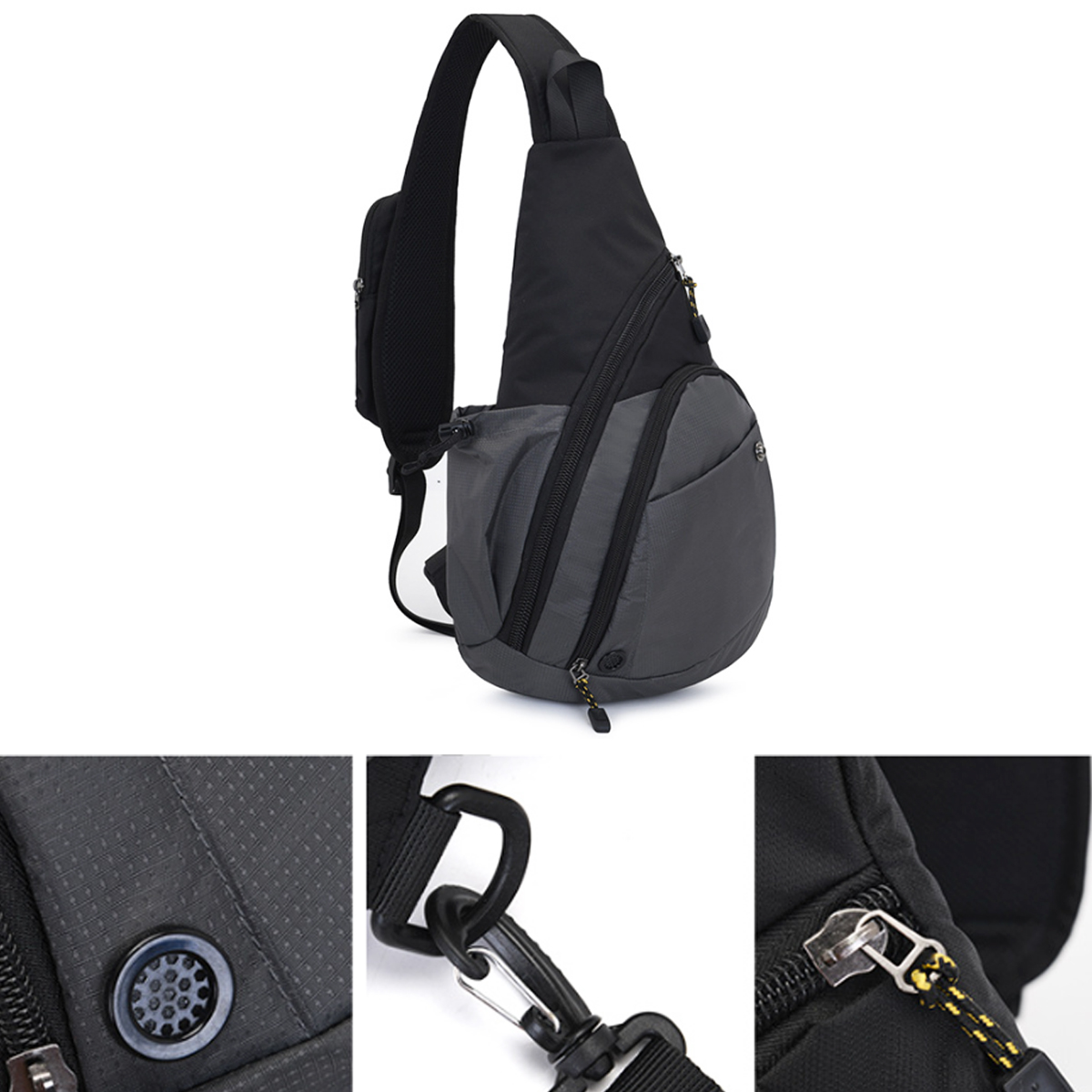 Versatile Sling Chest Bag W/ Water Bottle Pouch 5