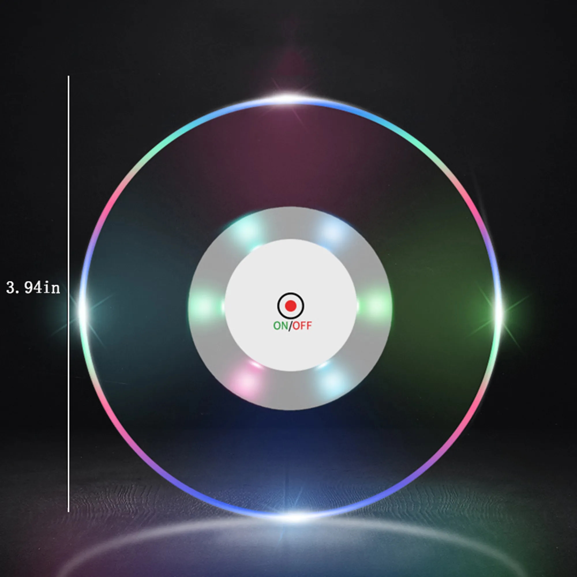Customizable Logo Multicolor LED Acrylic Coaster " 5