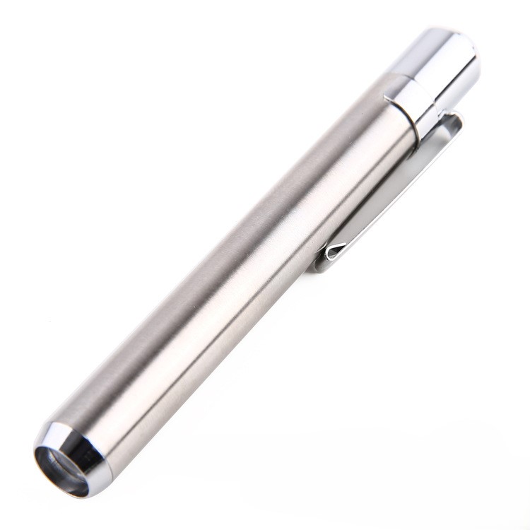 Mini Portable Stainless Steel LED Flashlight 2