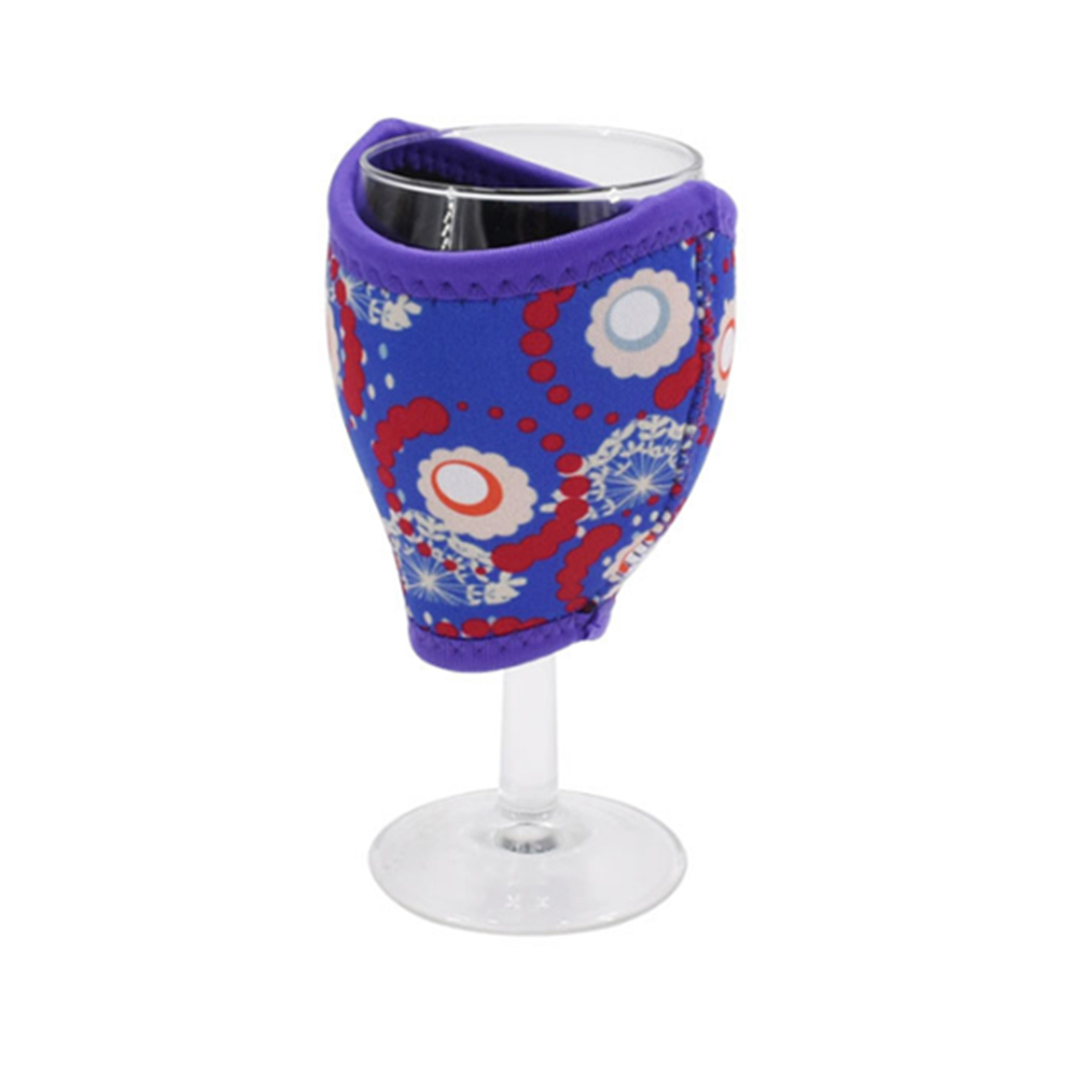 Neoprene Wine Glass Sleeve Coolie, custom koozie with logo imprint 6