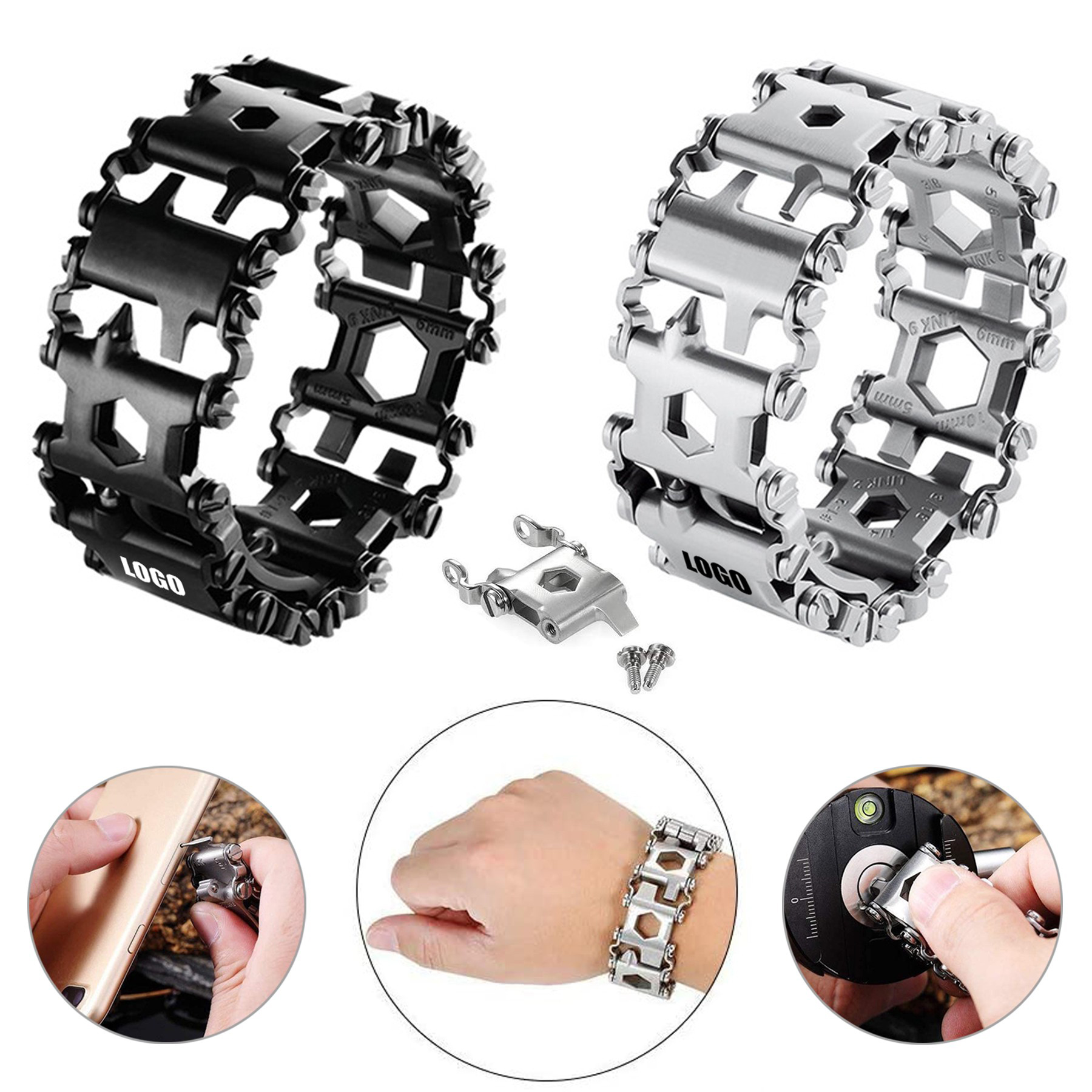 29 In 1 Stainless Steel Multi-functional Tool Bracelet for Family/ Camping/Hiking 2