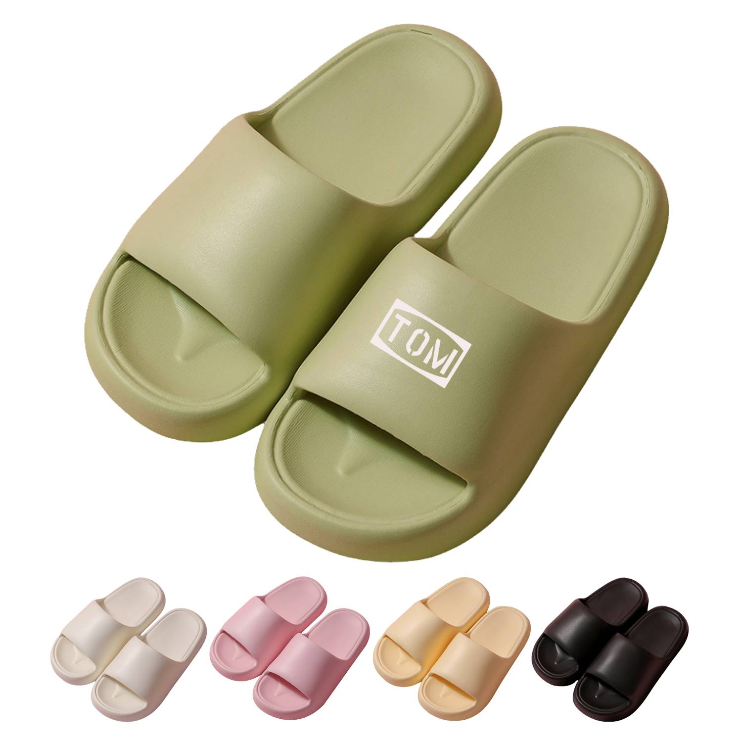 Summer EVA anti slip thick soled bathroom women's slippers 8
