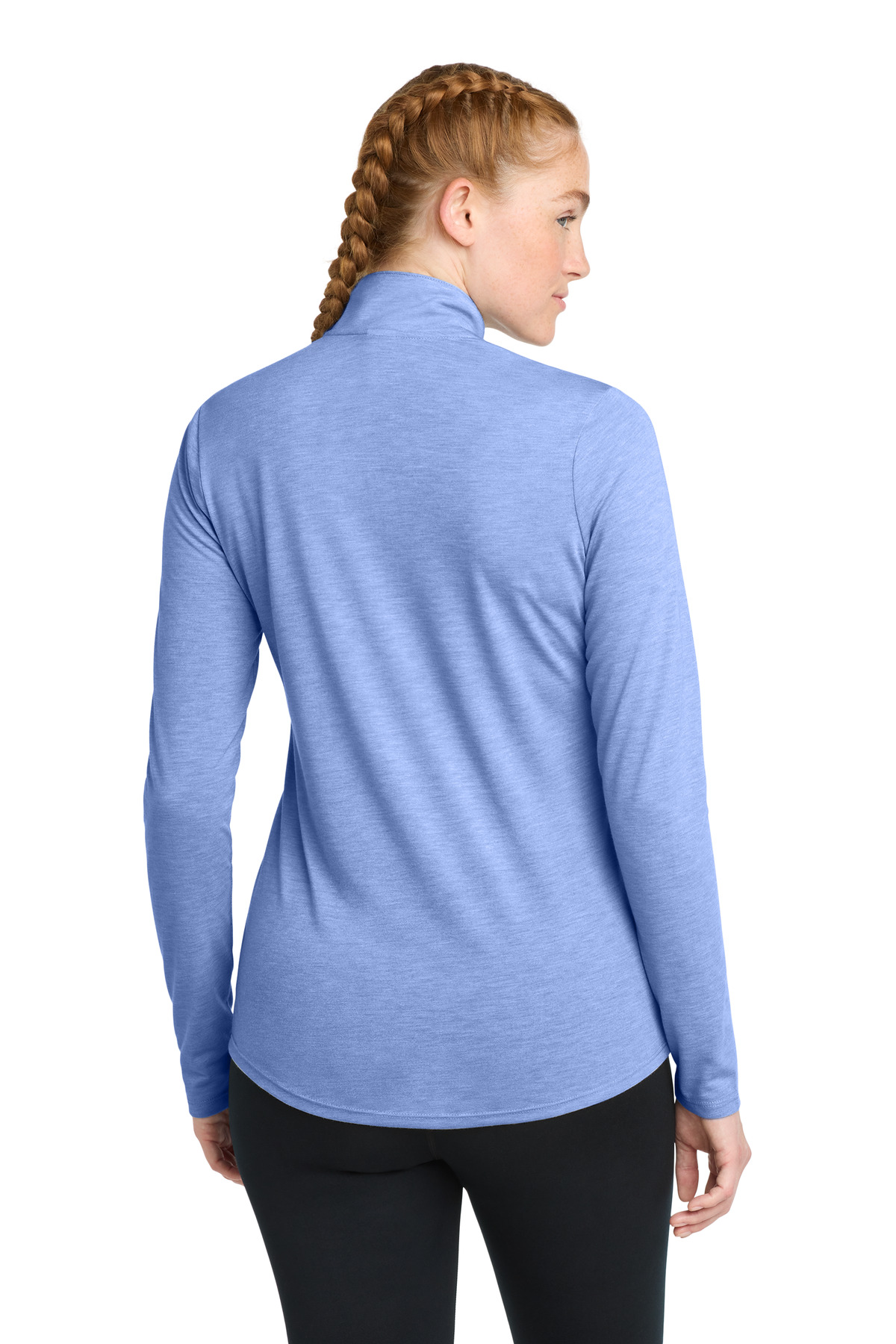 Sport-Tek Women's PosiCharge Tri-Blend Wicking 1/4-Zip Pullover. LST407 27
