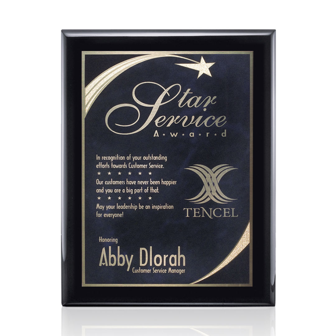 Oakleigh/Birchcliff Plaque - Black Finish 4