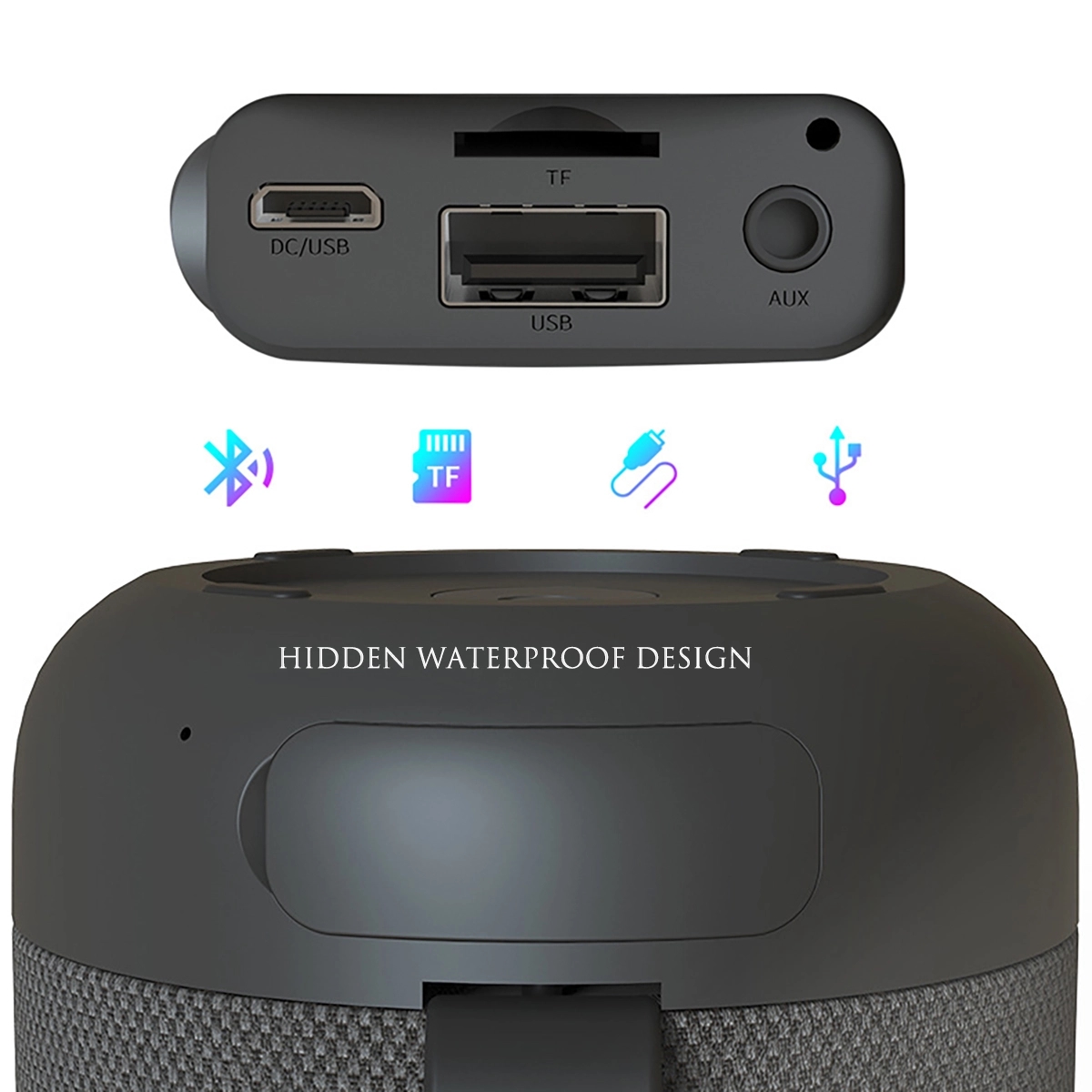 Waterproof Bluetooth Speakers With Portable Hand Strap 6