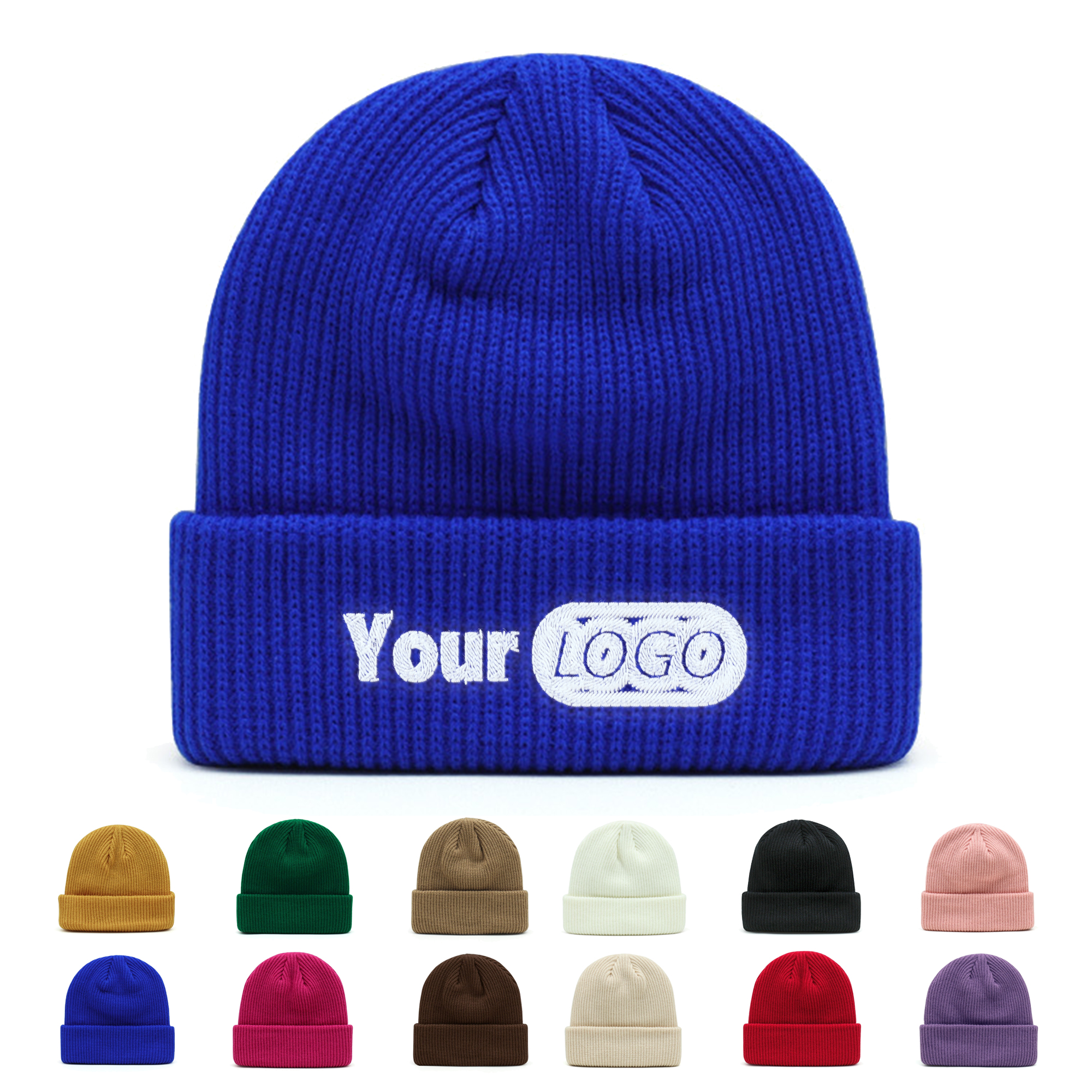 Ribbed Knitl Beanie Hat 3