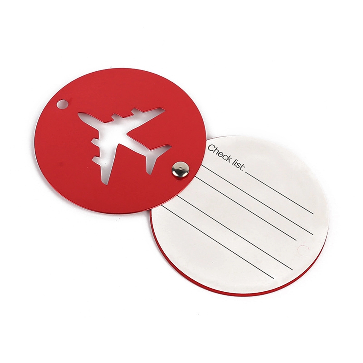 Round Aluminum Luggage Tags 3