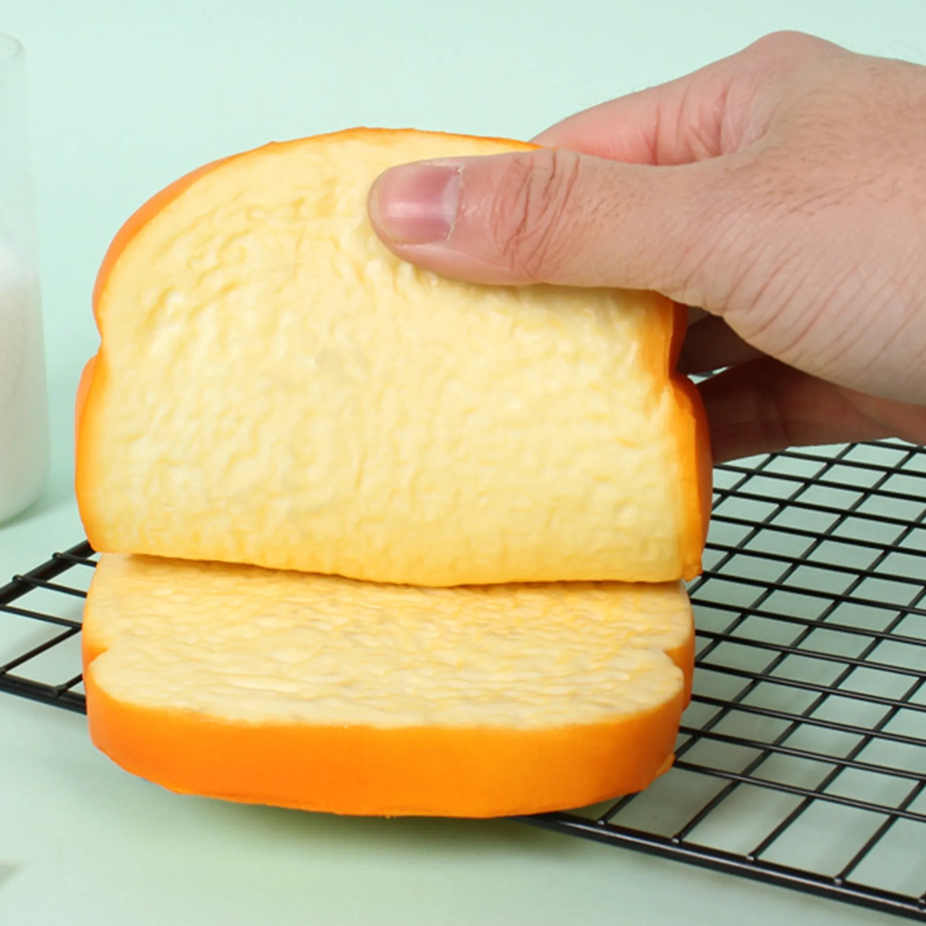 PU Simulation Dessert Toast Bread Model 3
