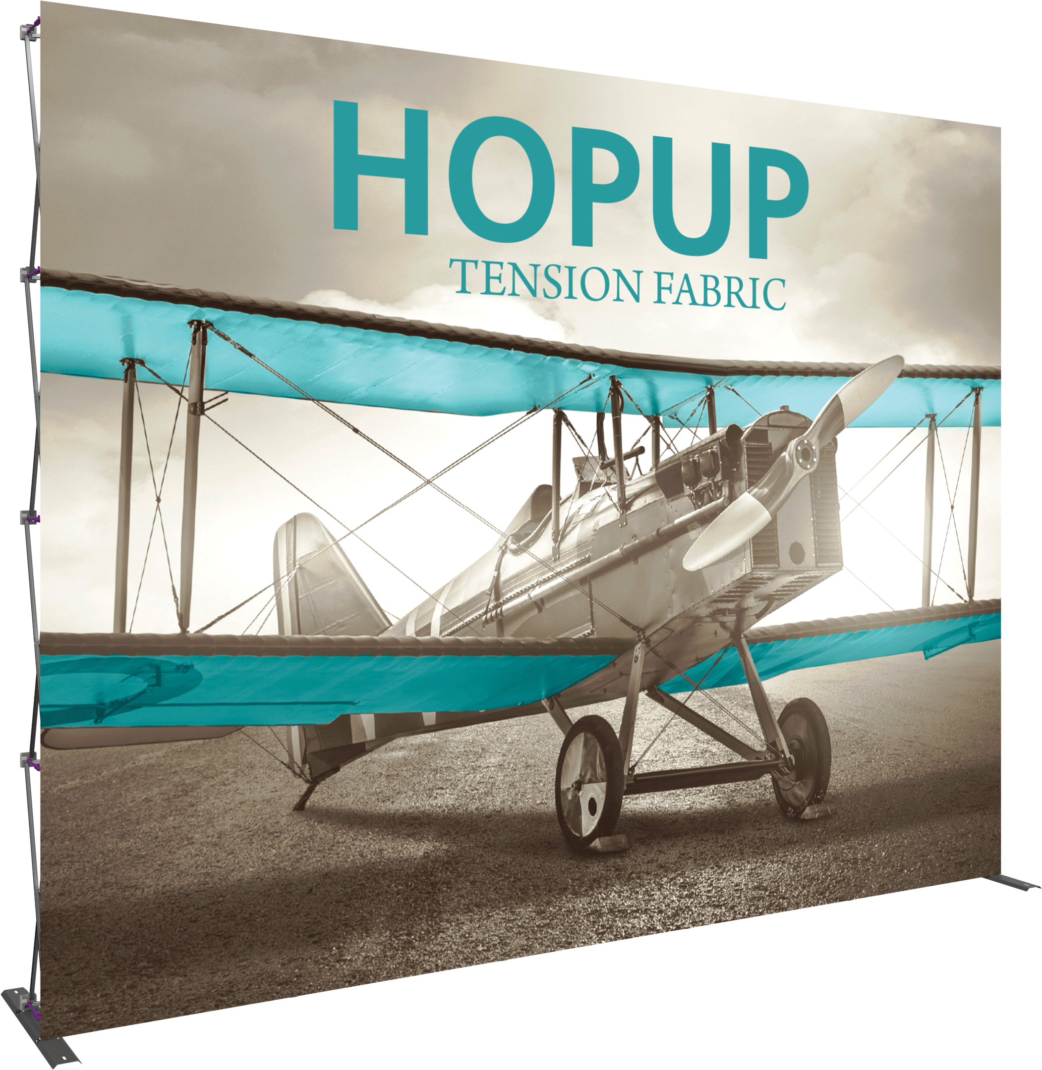 Hopup 13ft Extra Tall Straight Display & Front Graphic