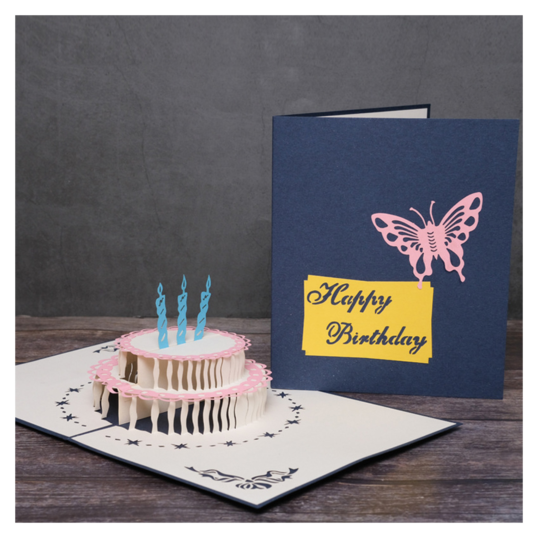 Custom Happy Birthday Pop Up Card