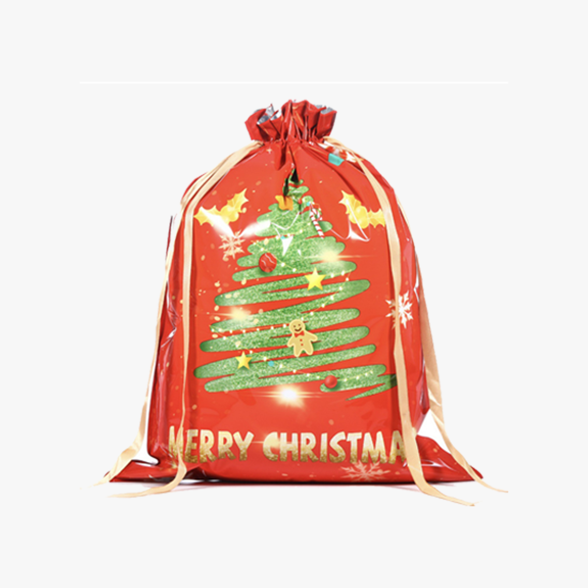 Drawstring Christmas Candy Gift Bag 1