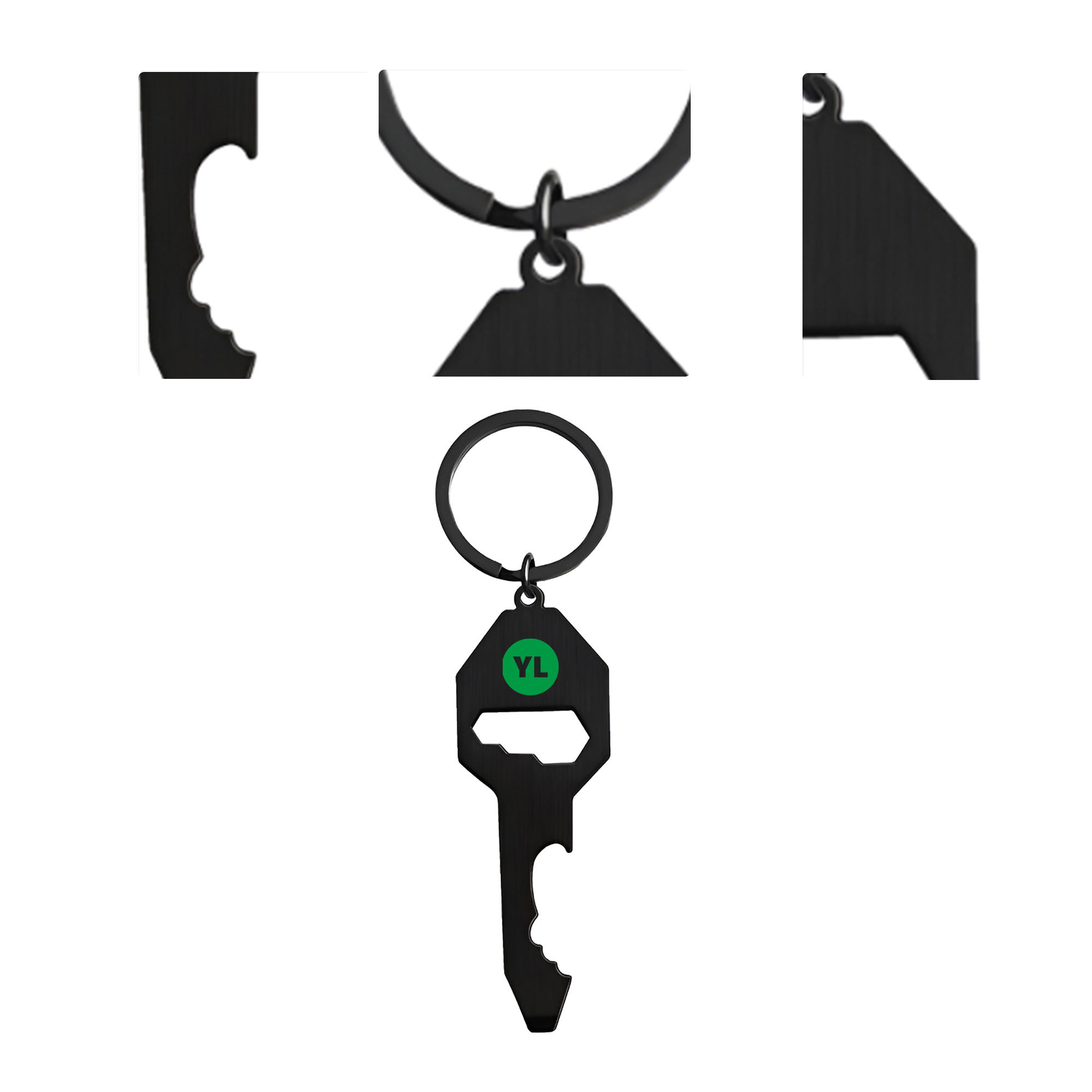 MOQ50 Custom Metal Keychain Bottle Opener With Logo 1