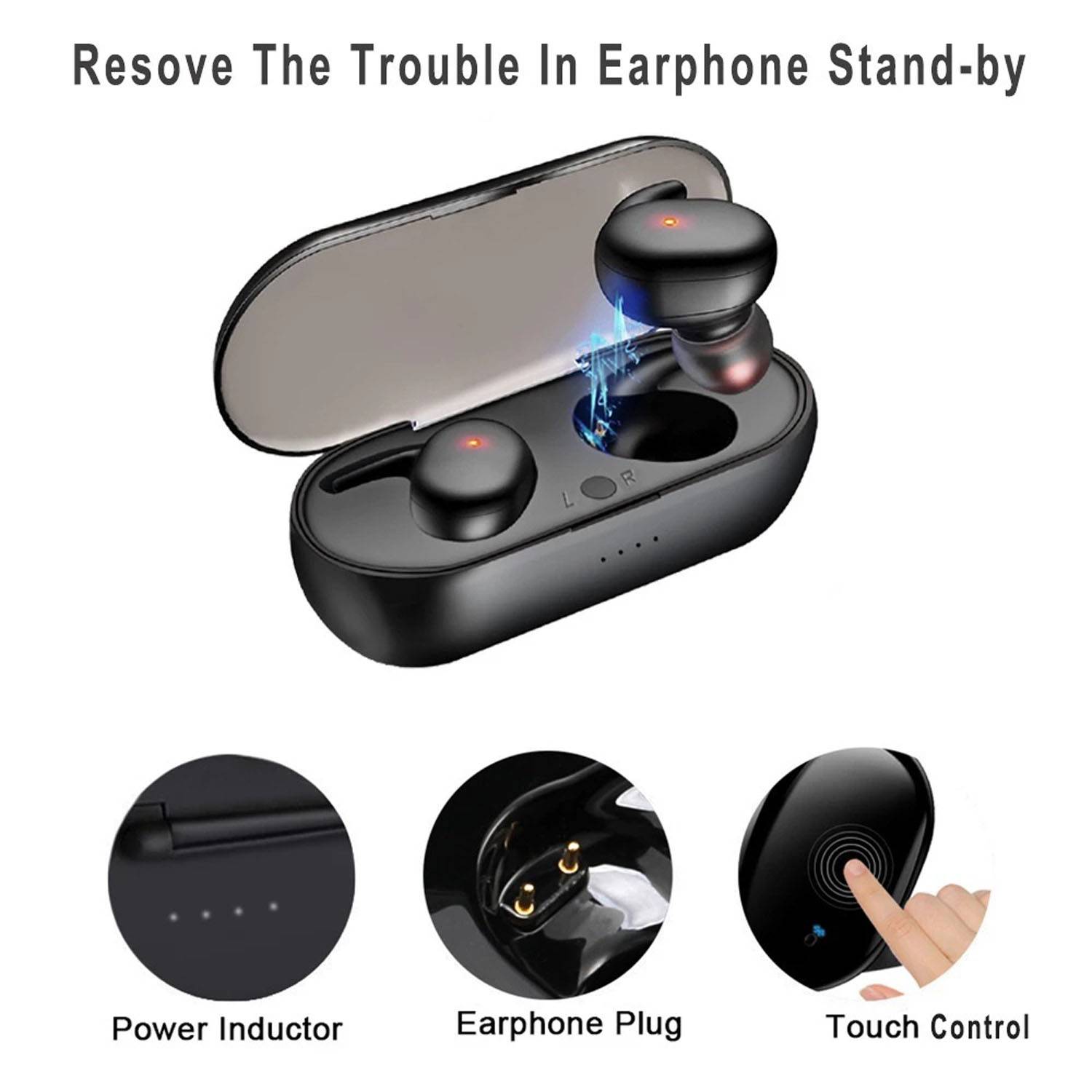 Noise Cancelling Wireless Bluetooth Earbuds w/Charging Case 6