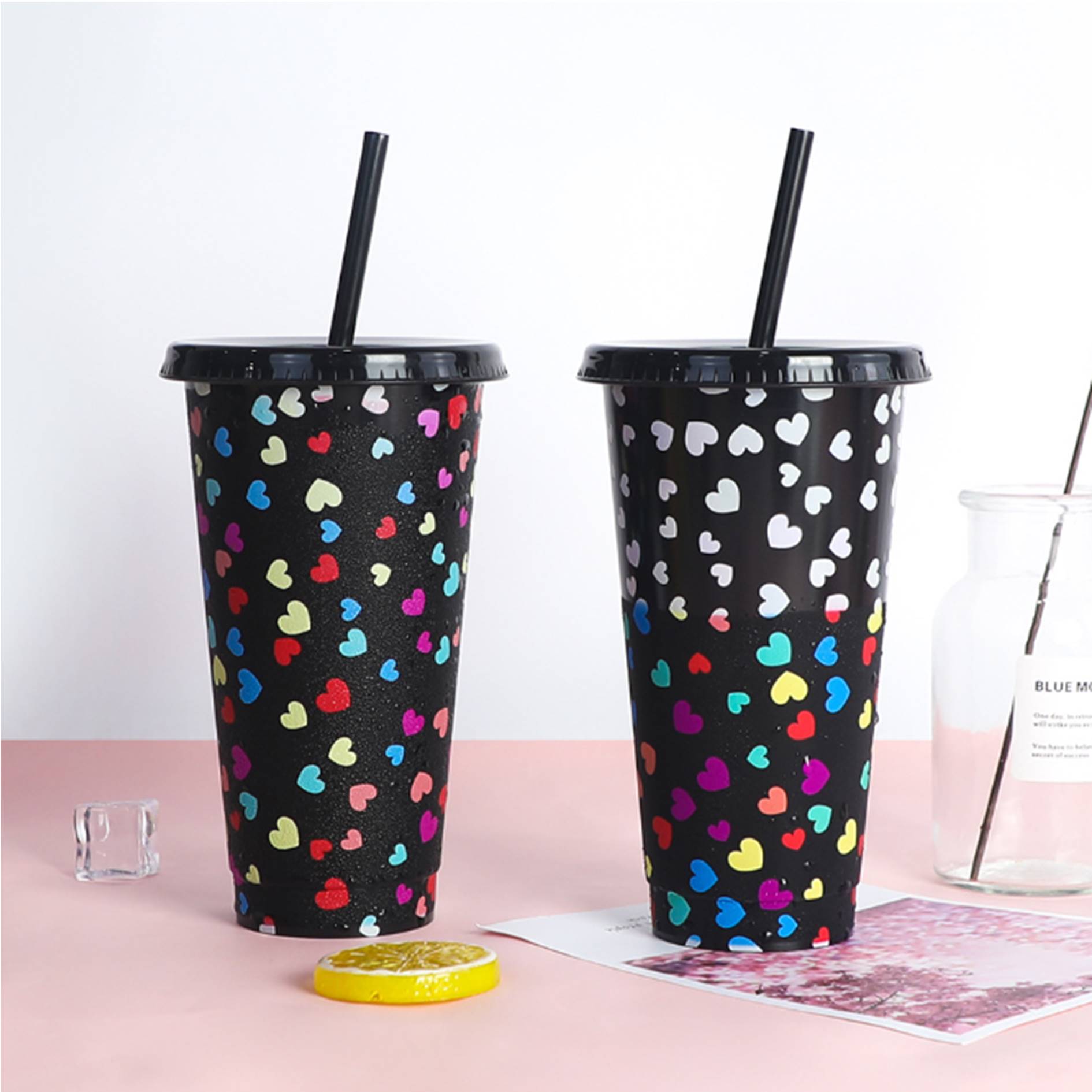 27 Oz. Color Changing Cups w/Straw 2
