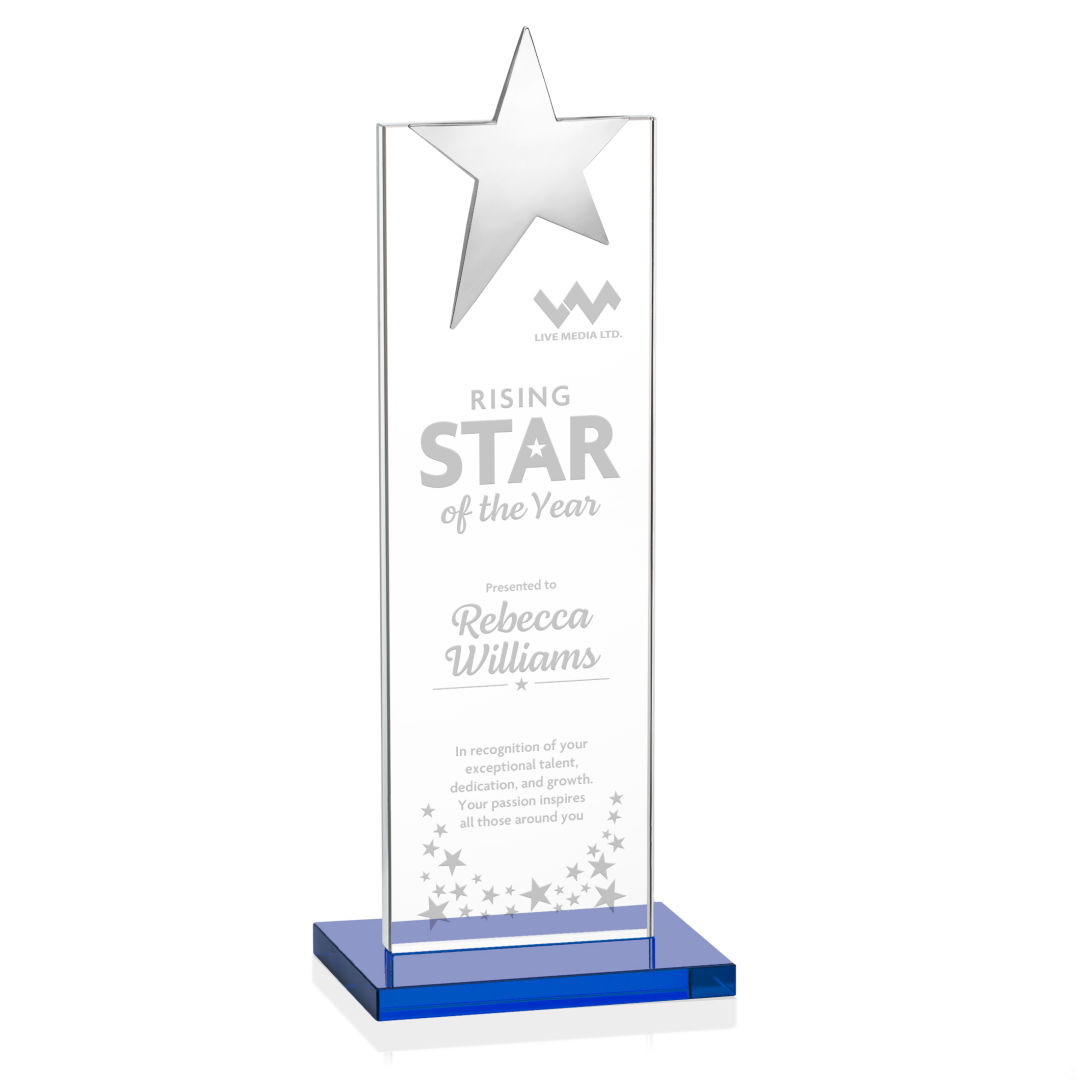 Bryanston Chrome Star Award - Sky Blue 15