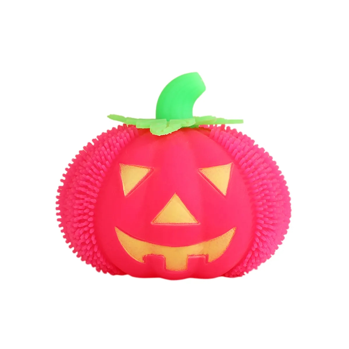 Halloween Pumpkin Glow Decompression Fuzz Ball 3