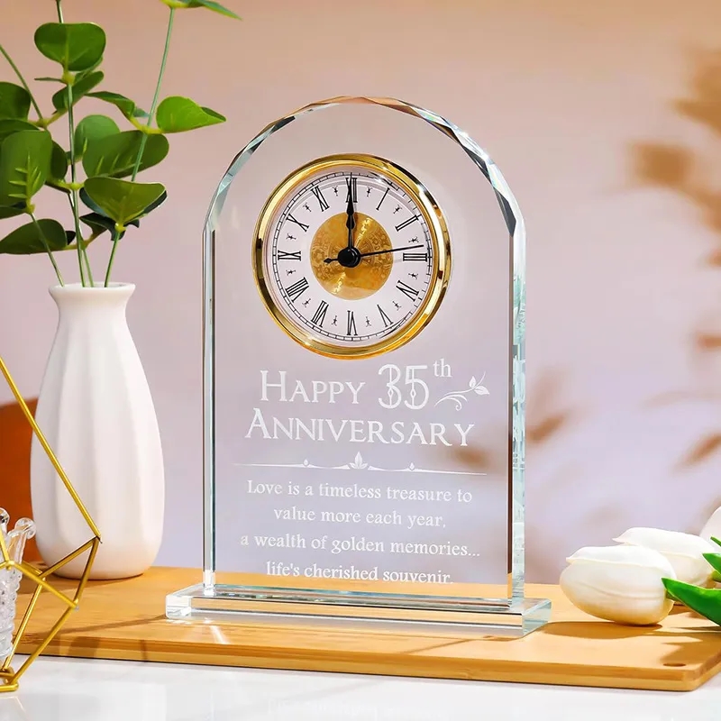 Optic Arch Crystal Clock 5