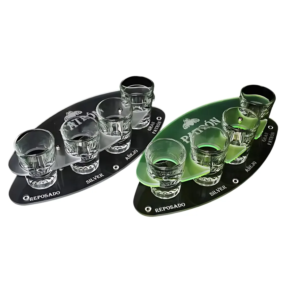 Round Acrylic Shot Tray 7