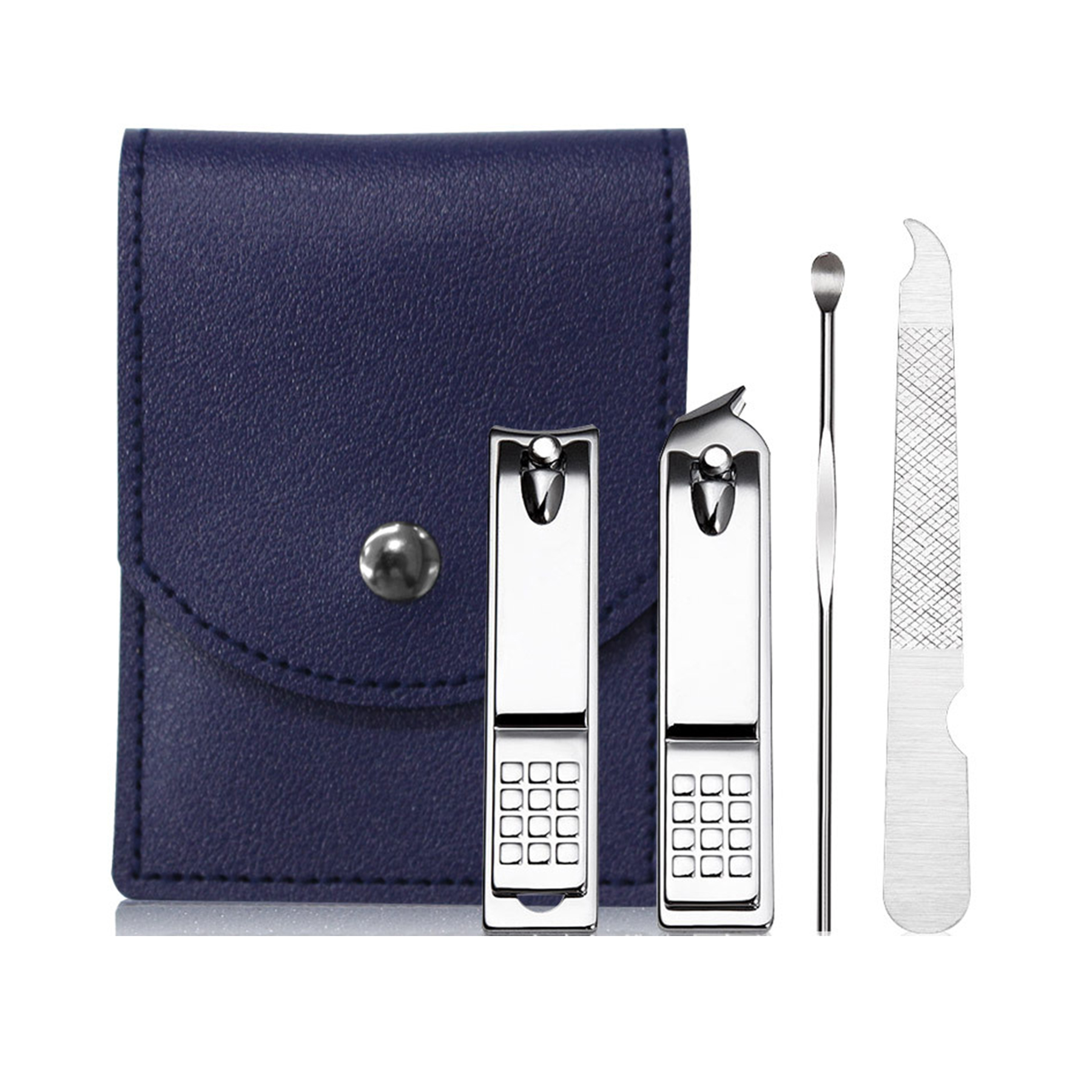 4-Piece Nail Clipper Set With PU Pouch 1