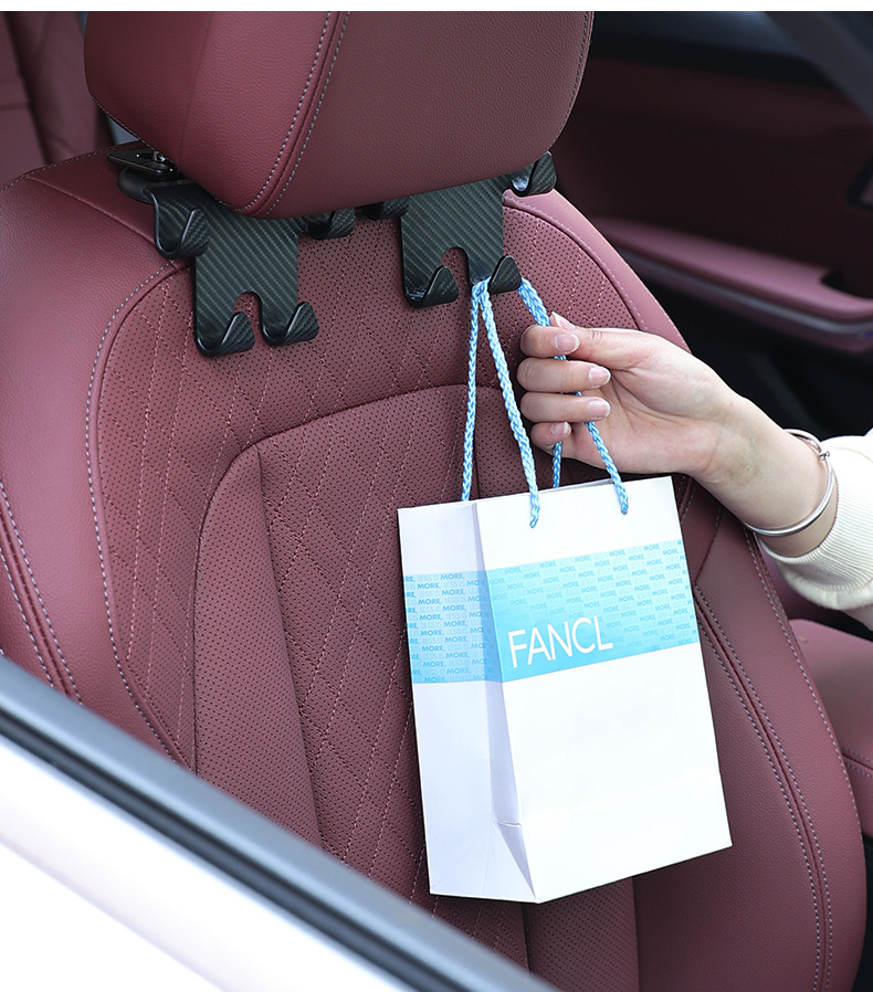 Car Headrest Hooks With Phone Holder 7