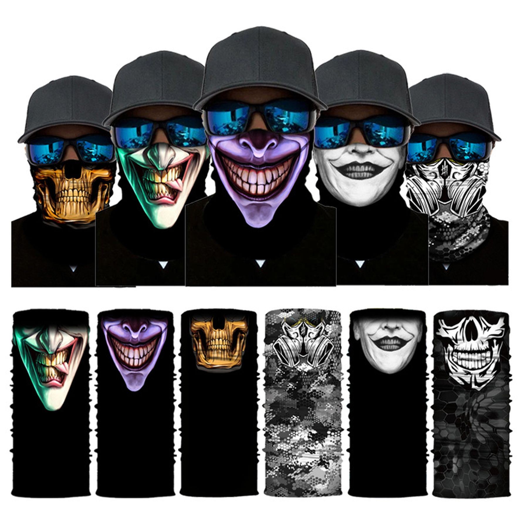 Face Mask Bicycle Neck Gaiter Sports Scarf Magic Bandana 2
