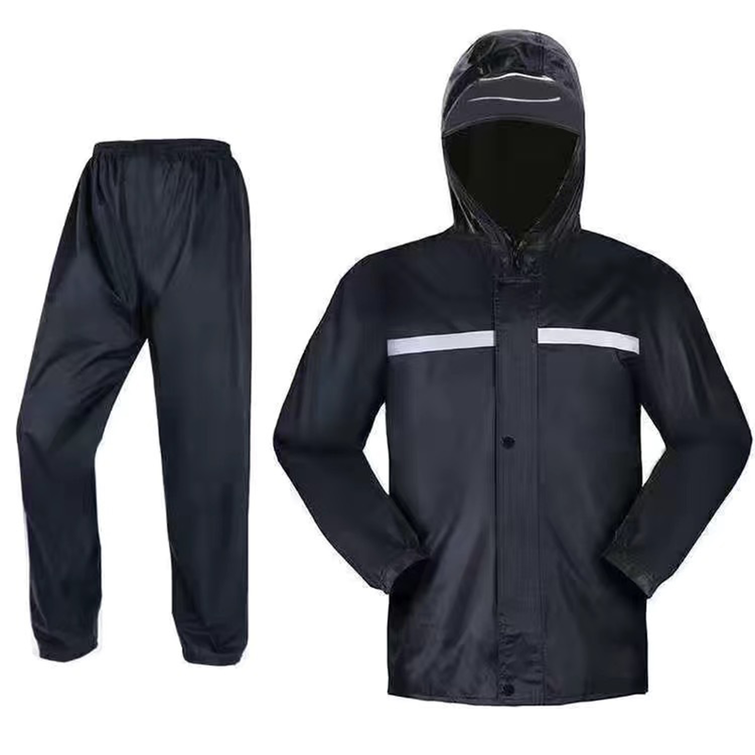 Durable Waterpoof Reflective Rain Coat Suit 3