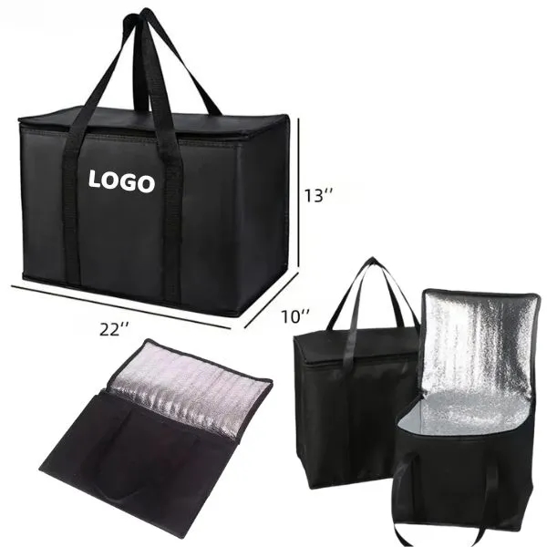 Colorful Insulated Grocery Tote with Large Shopping Bag 5