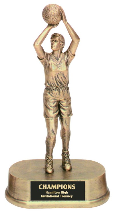 Basketball Female Antique Gold Figure Award 2