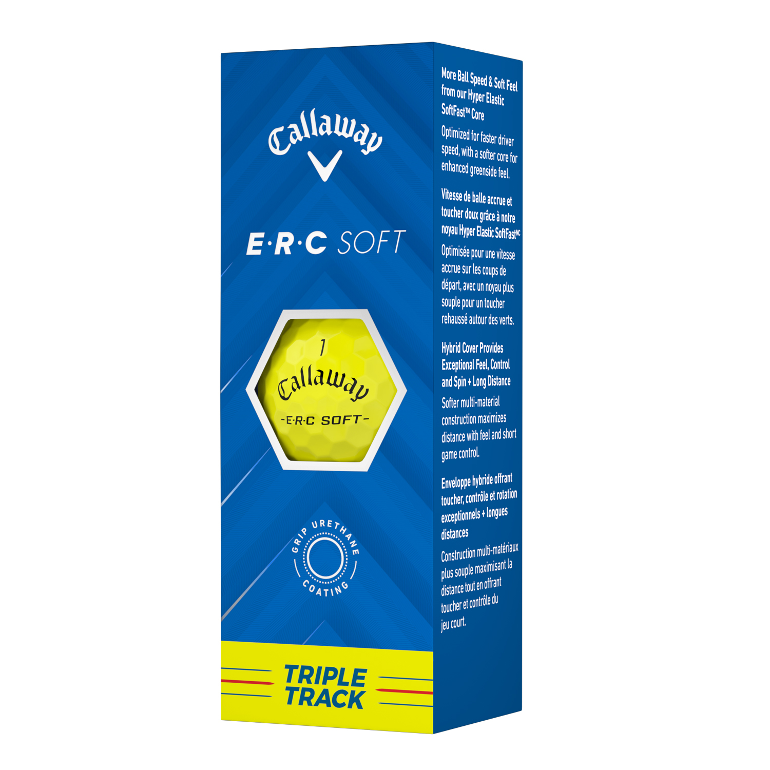 Callaway ERC Soft Triple Track Yellow Golf Balls 2
