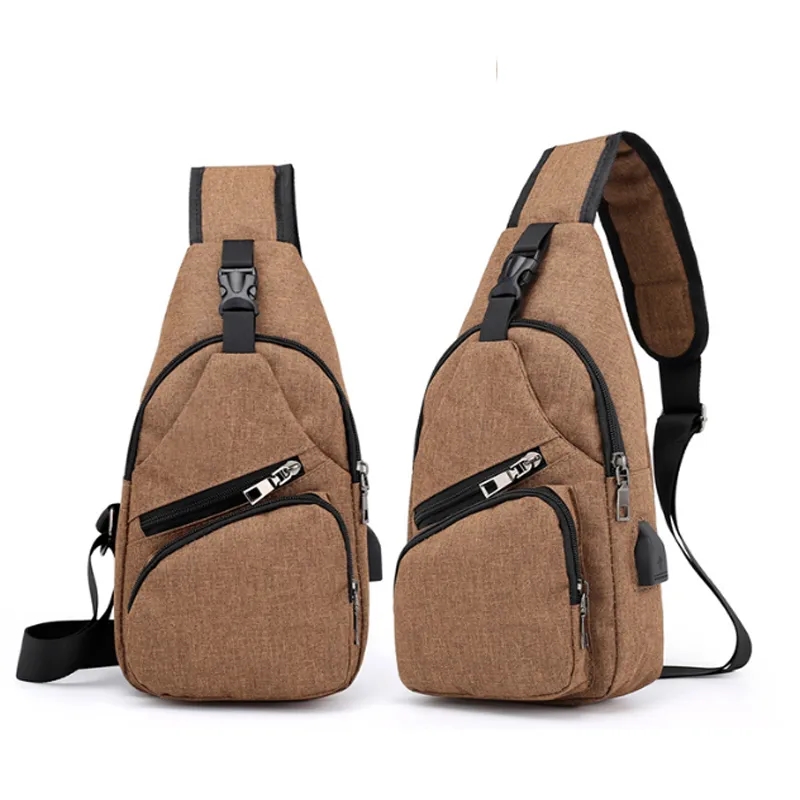 Waterproof Crossbody Bag With USB Charging Port 1
