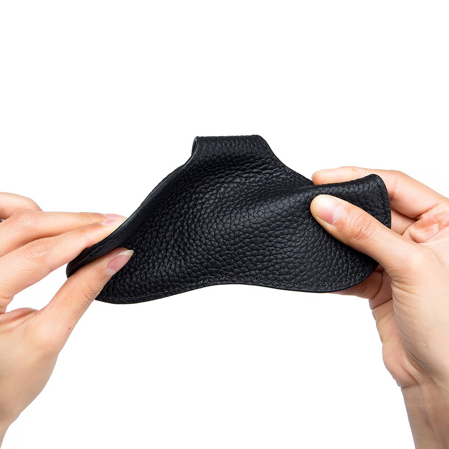 Portable Sunglasses Pouch Genuine Leather Eyeglasses Bag 8