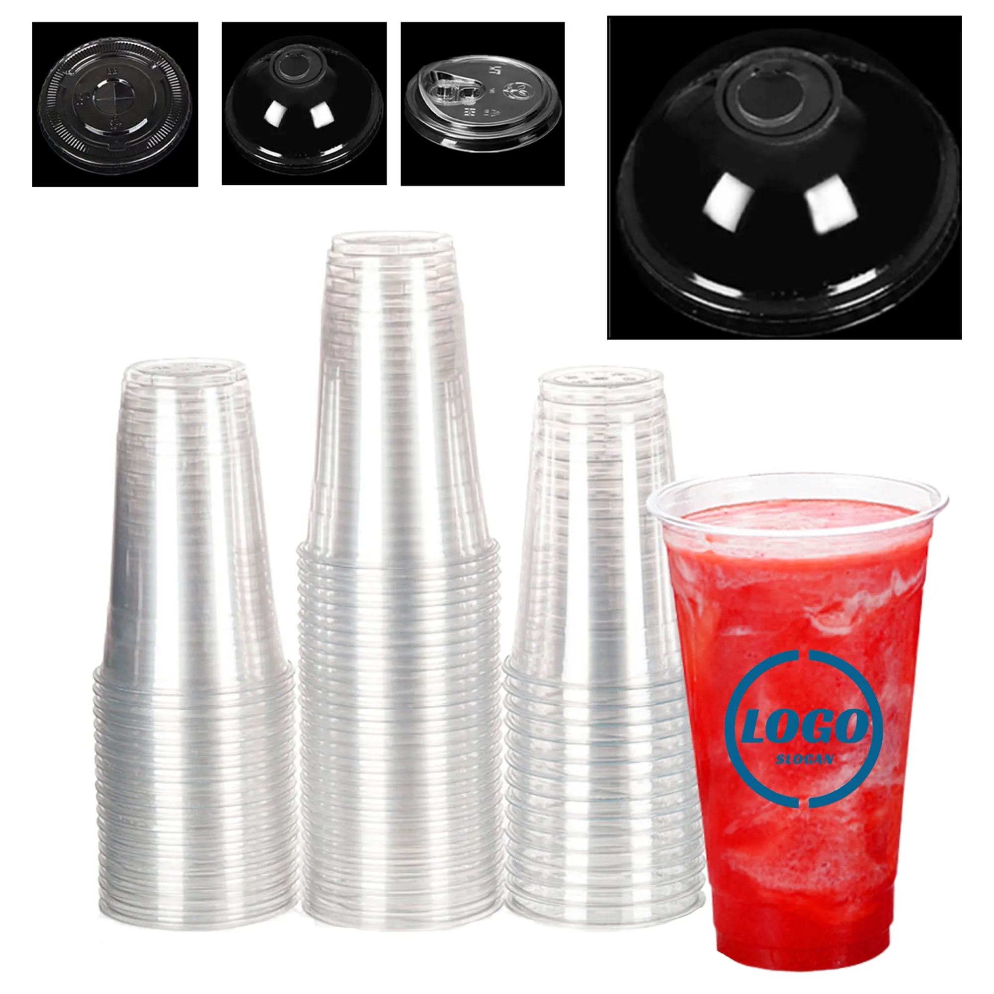 16Oz Clear PET Disposable Coffee Cup 2