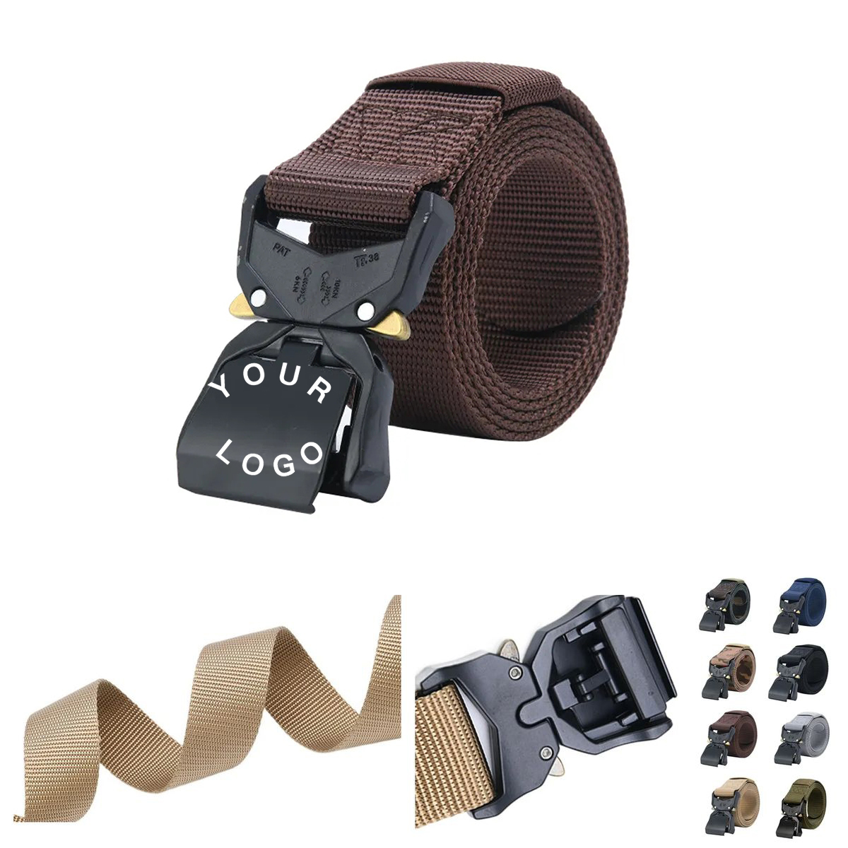 Adjustable Nylon Tactical Belt With Metal Buckle 6