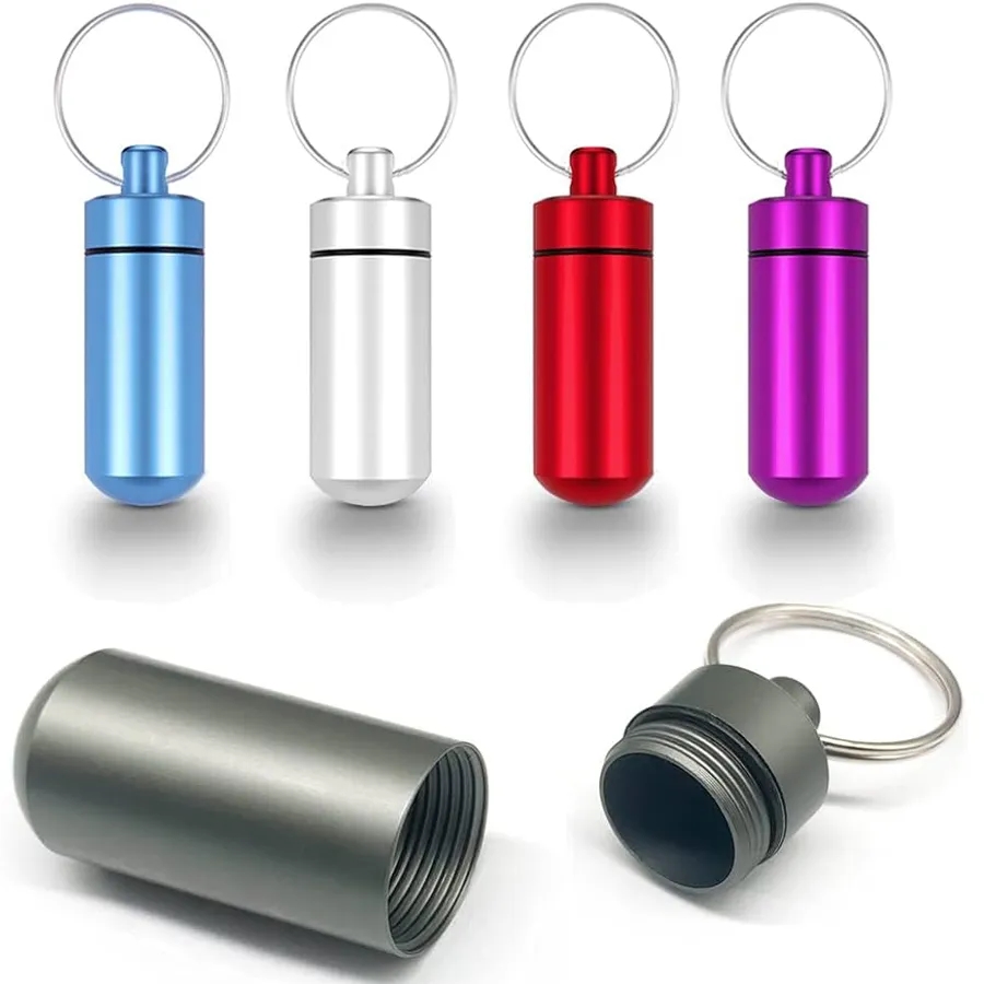 Aluminum Pill Case Keychain 9