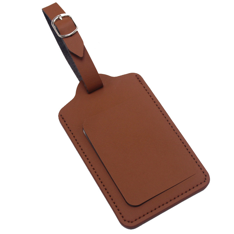 PU Leather Luggage Tag W/ Open Window 15