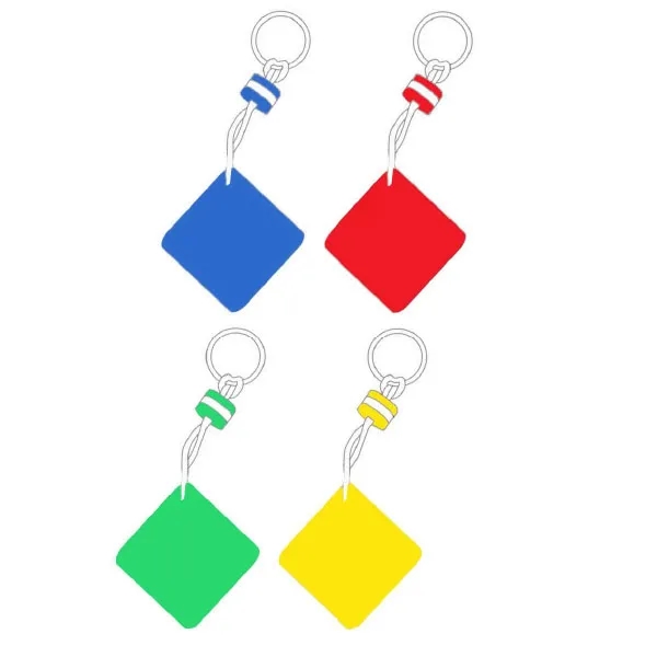 Square EVA Foam Floating Keychain 1