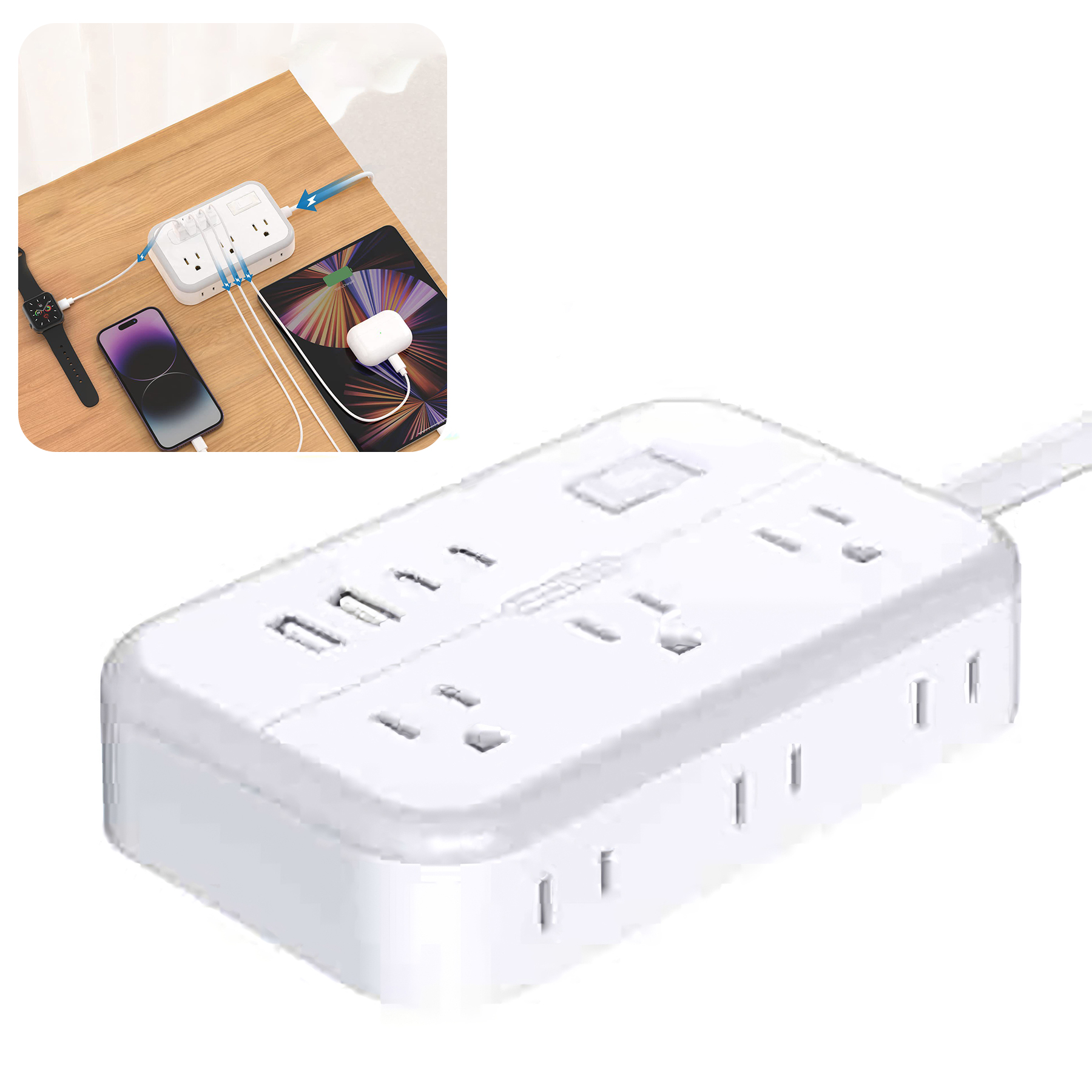 18FT Flat Extension Cord 1