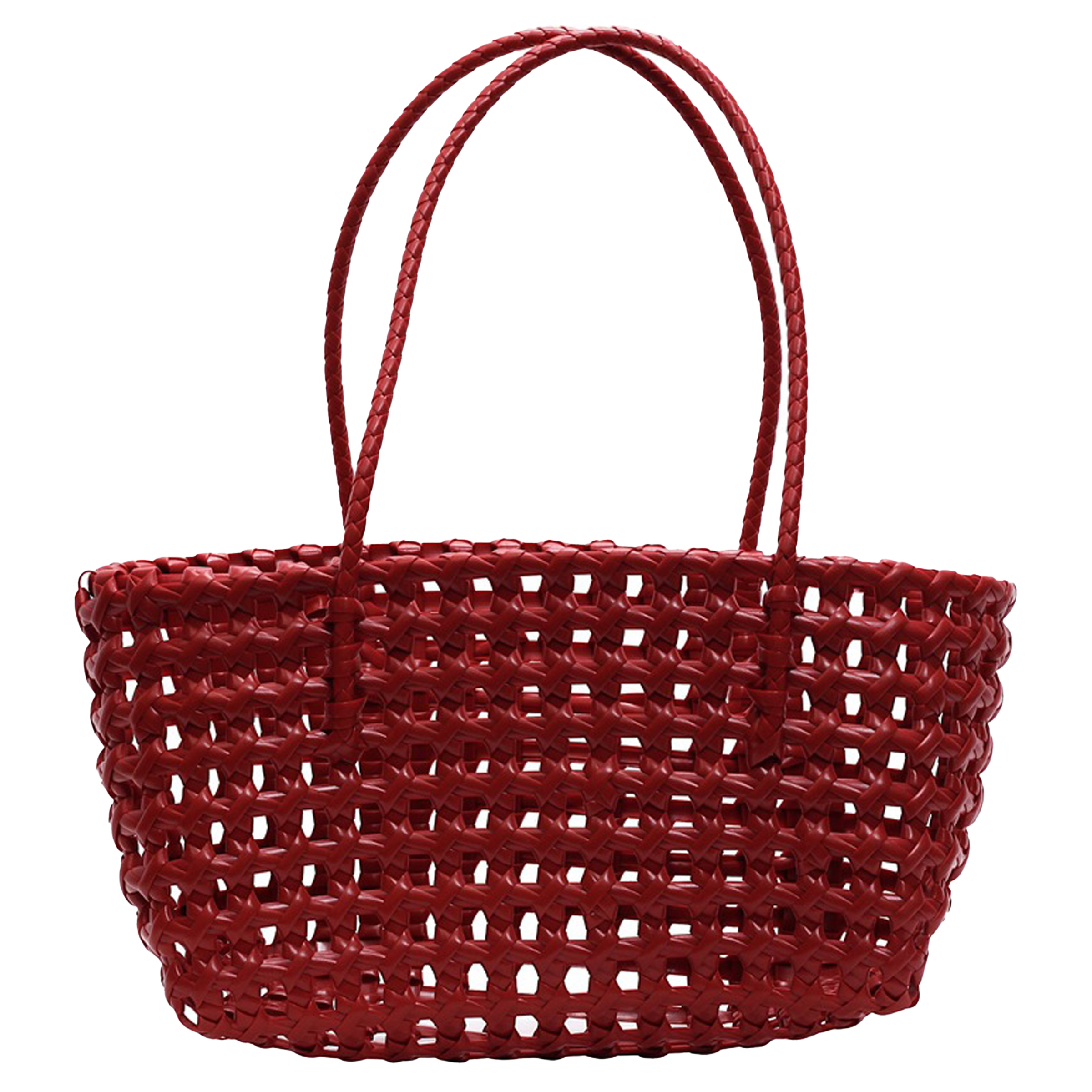Polyester Hollow Woven Vacation Shoulder Bag 7