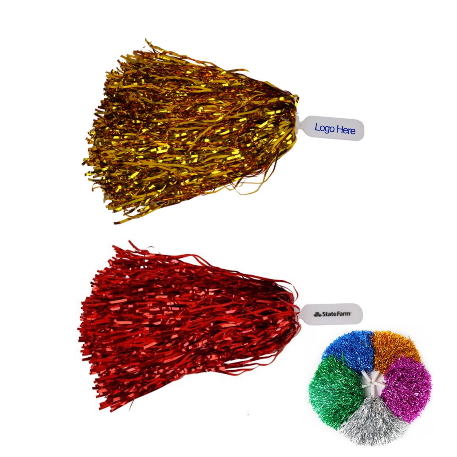 Customize Logo Dazzling Pom-Poms 1