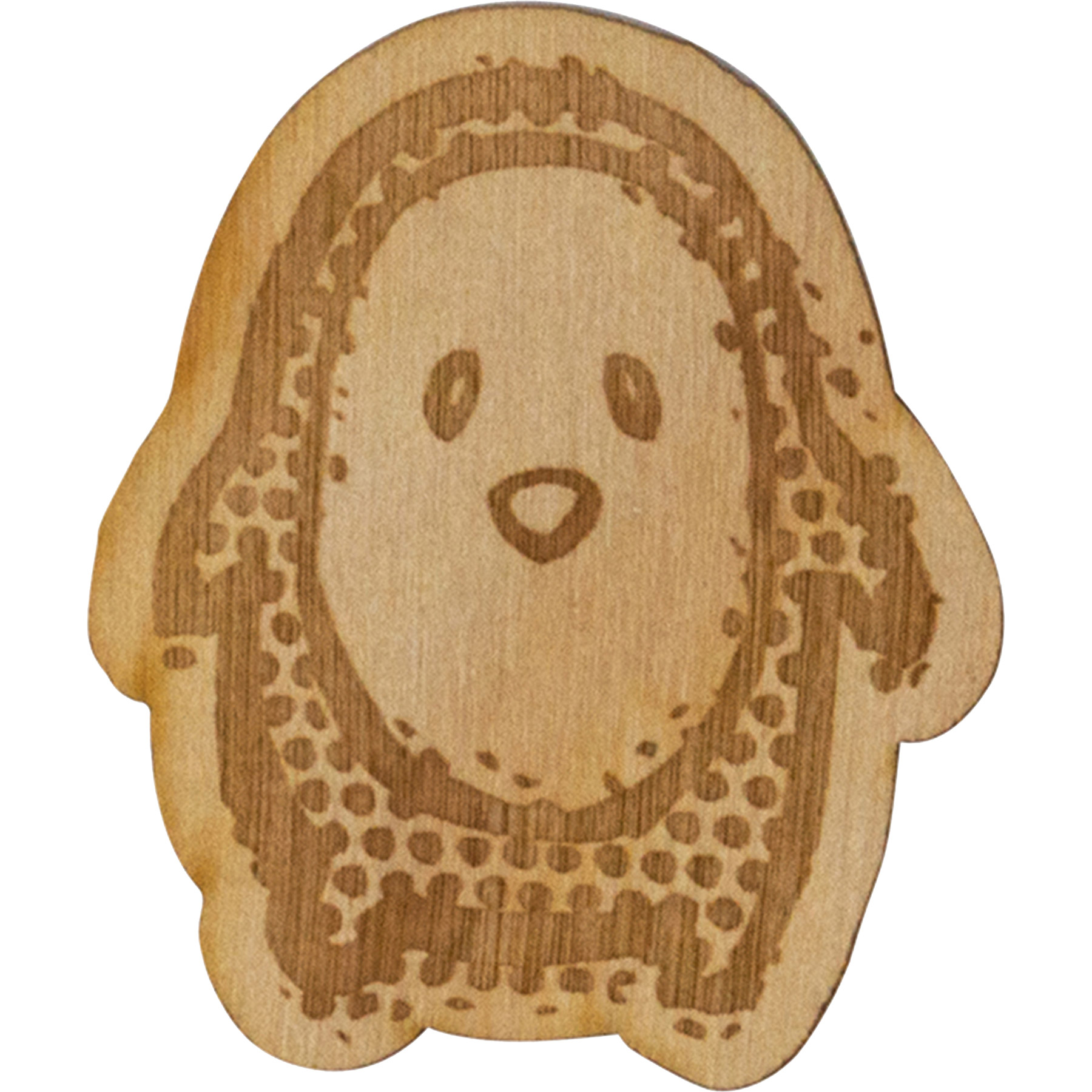 Wood Stickers: 2" W x 2" H 3