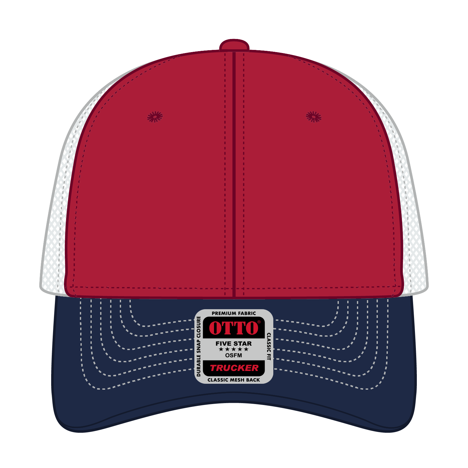 OTTO CAP® 6 Panel Low Profile Mesh Back Trucker Hat 284