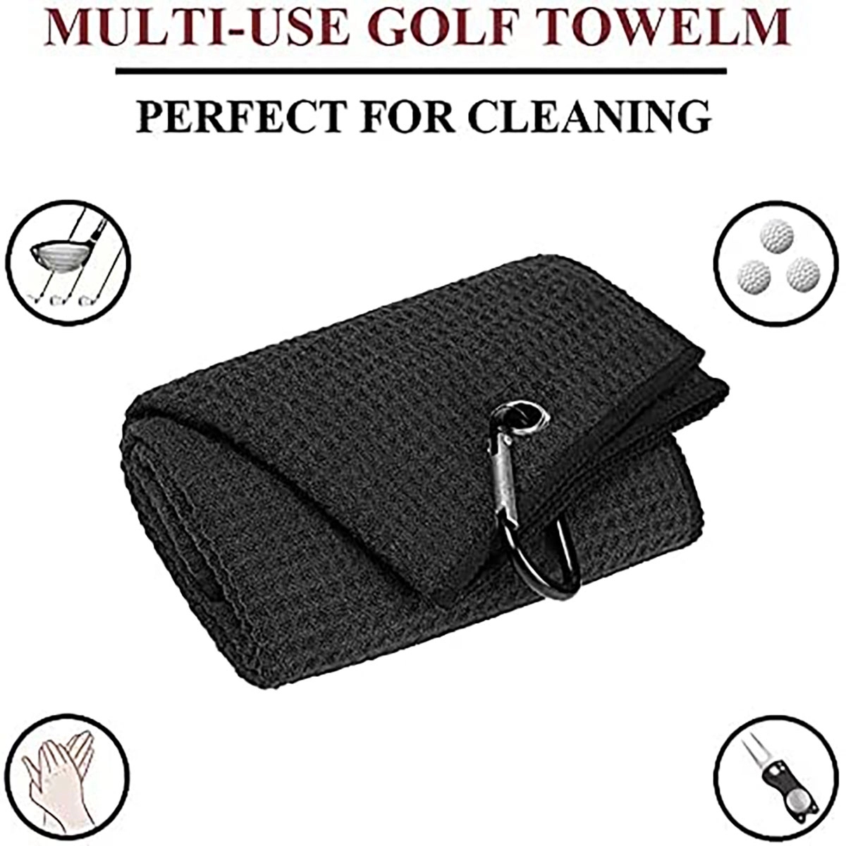 Golf Towel For Bags With Clip 6