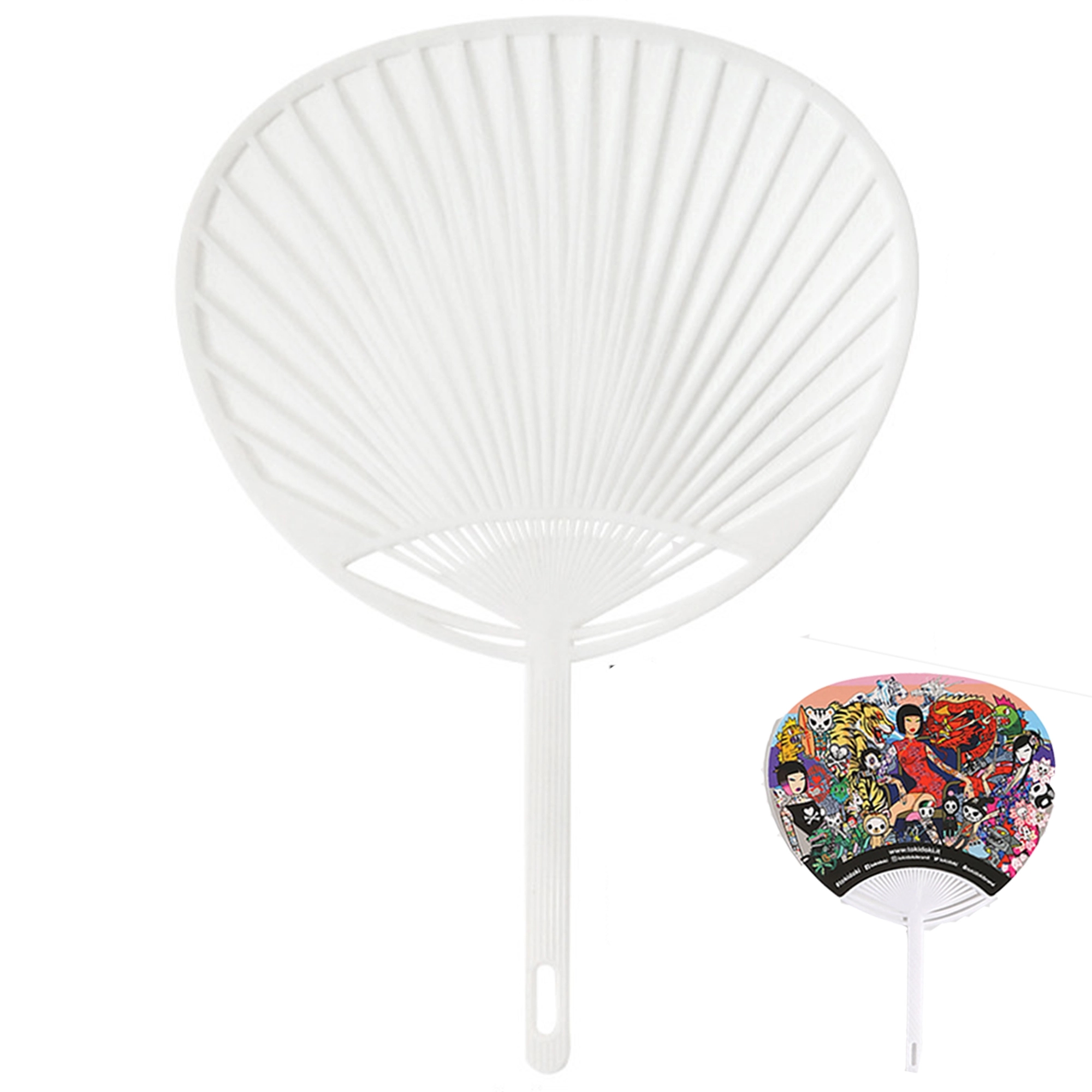 Round/Ball Hand Fan Full Color (2 Sides) 2