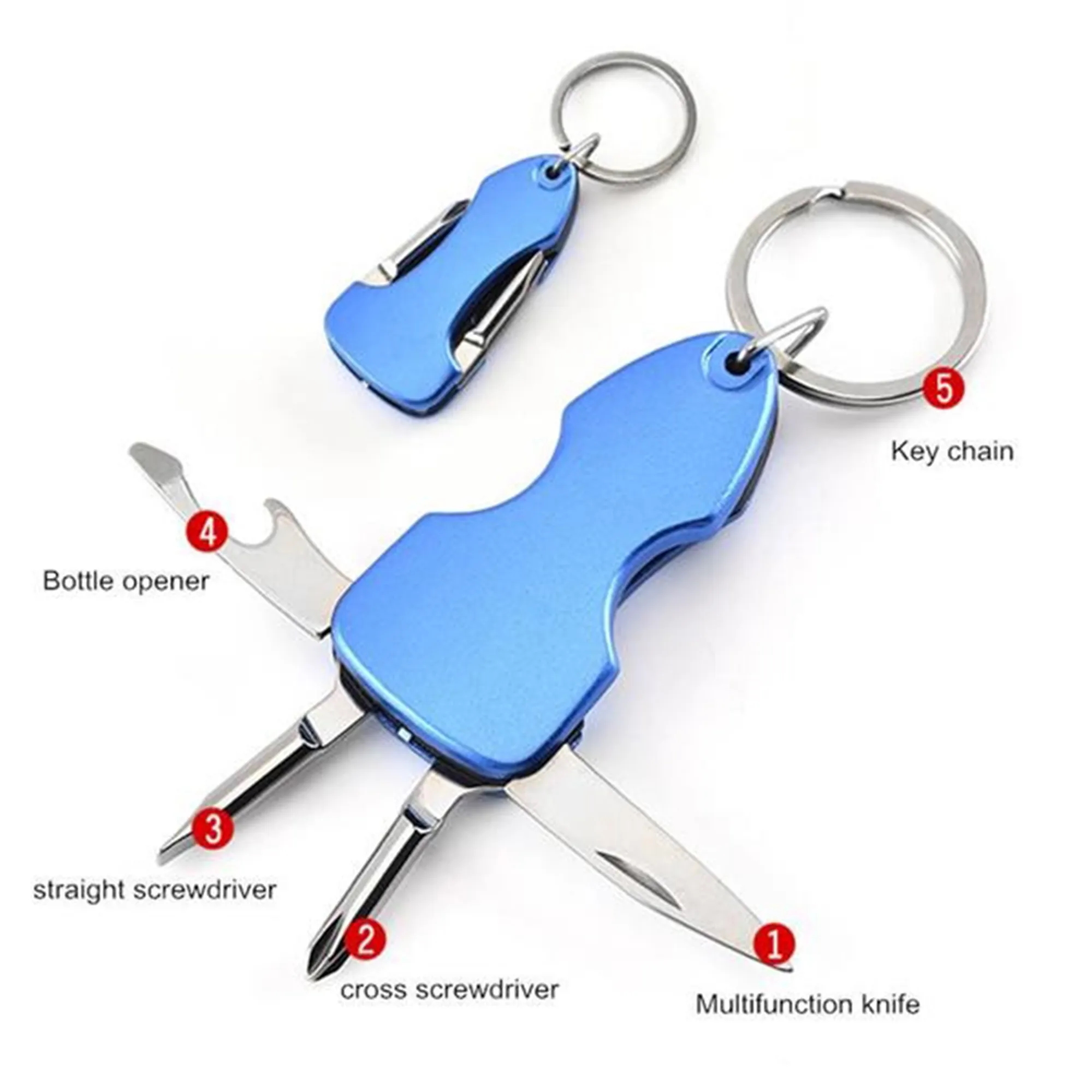5 in 1 Screw Driver  Multi Function Keychain Tool Set 2