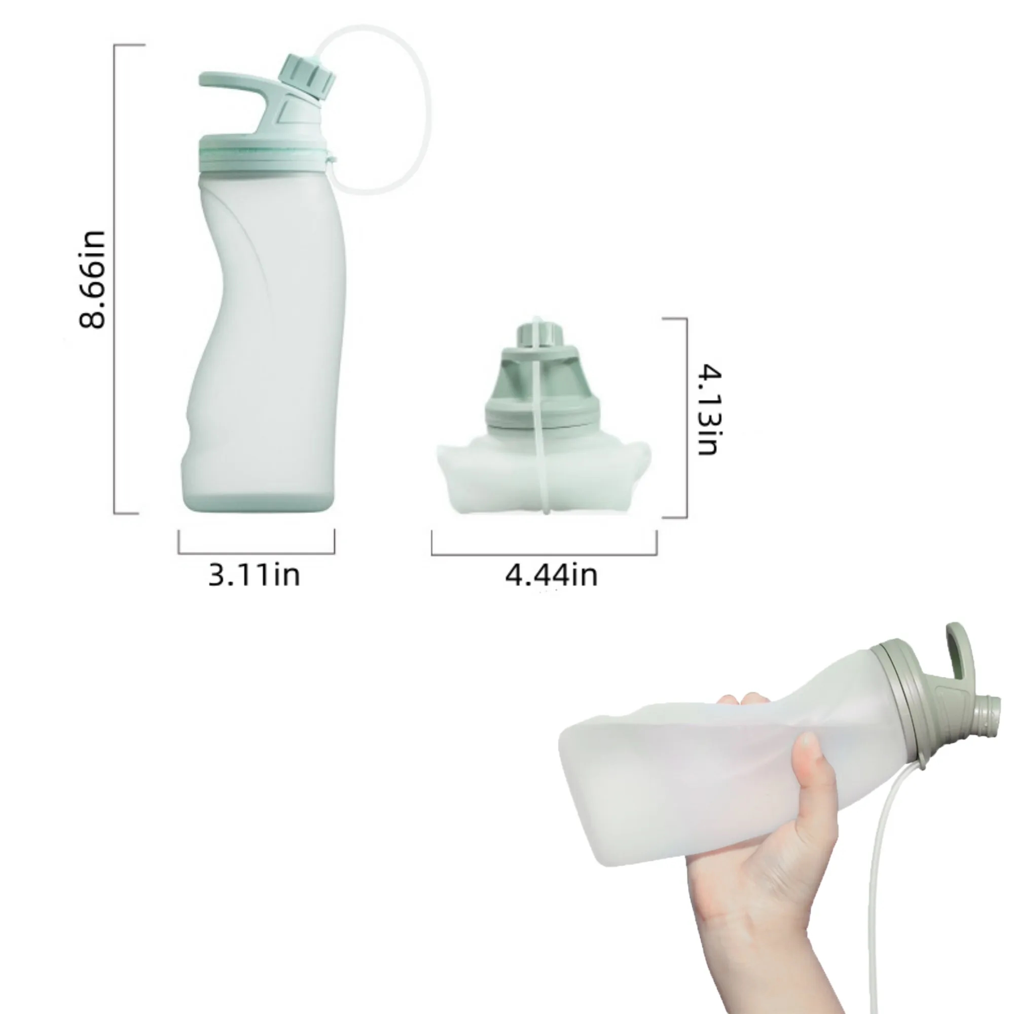 Customized silicone folding sports water cup 5
