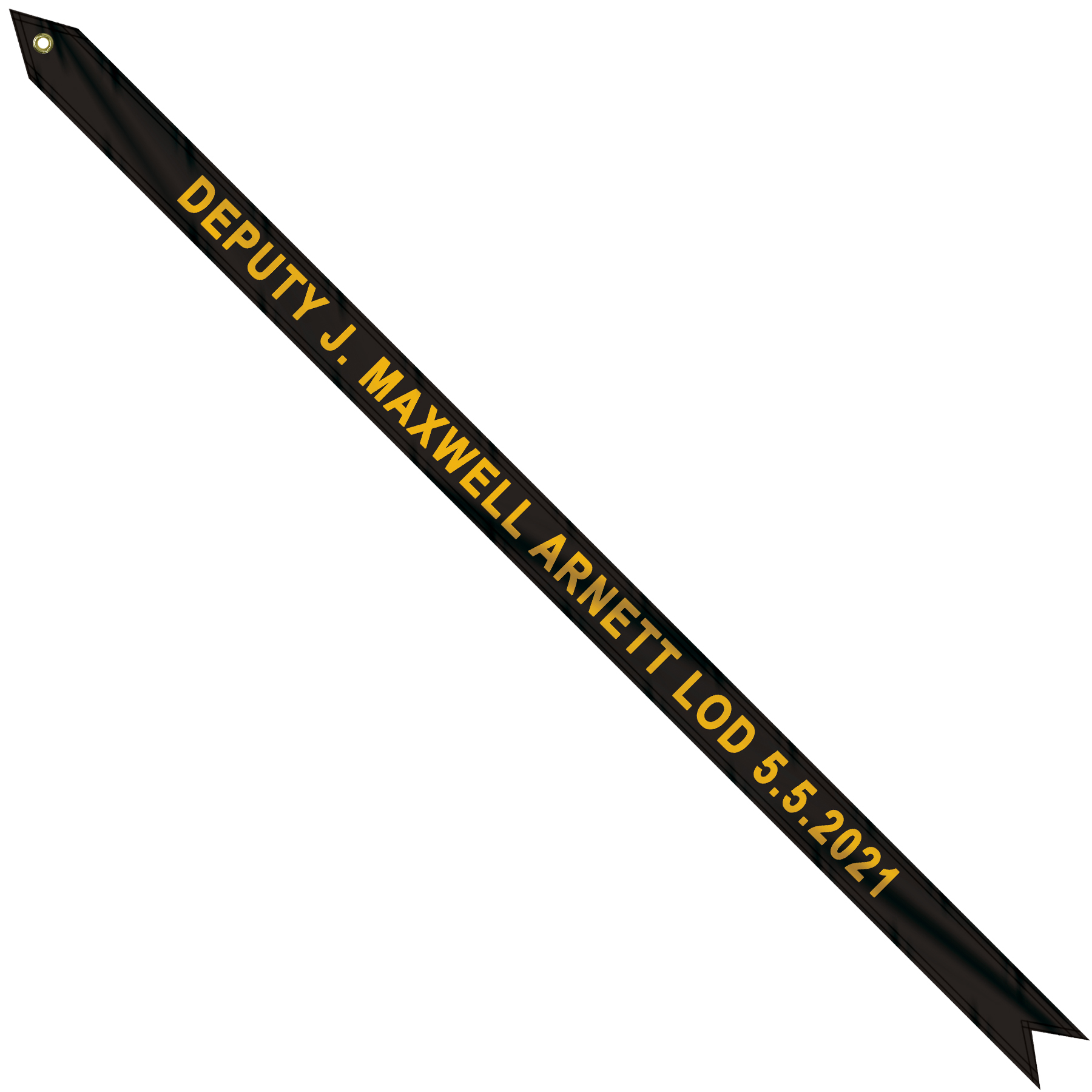 2 1/4" x 48" Custom Printed Knit Polyester Streamer 2