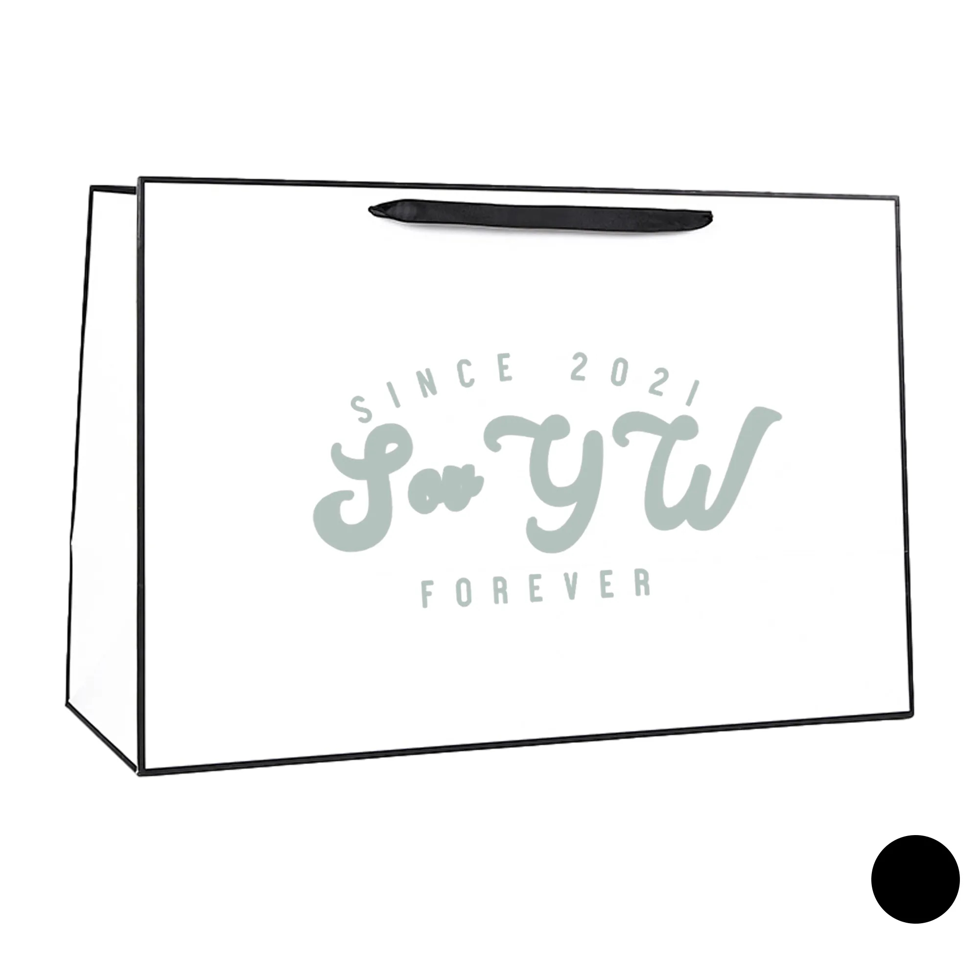 White Cardboard -Special Customized Paper Shopping Bag