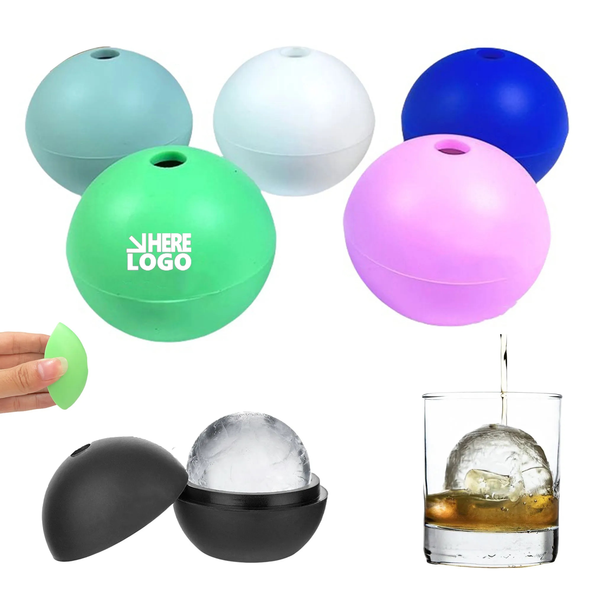 Silicone Round Ice Molds 10