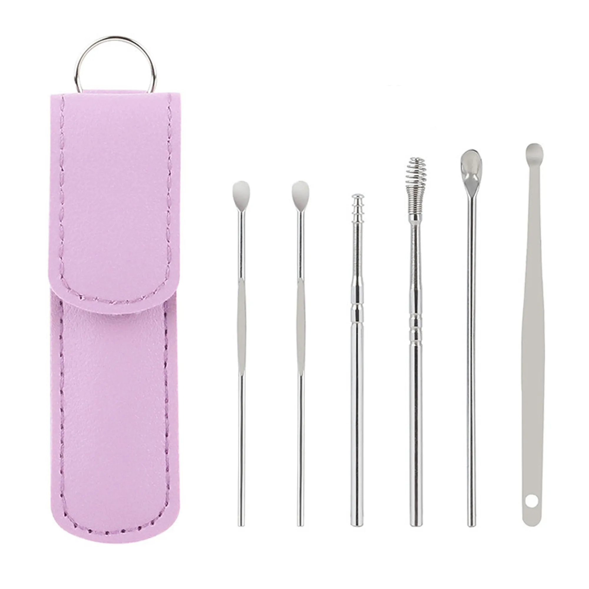 6 Pcs Ear Pick Earwax Removal Kit Cleansing Tool Set 3